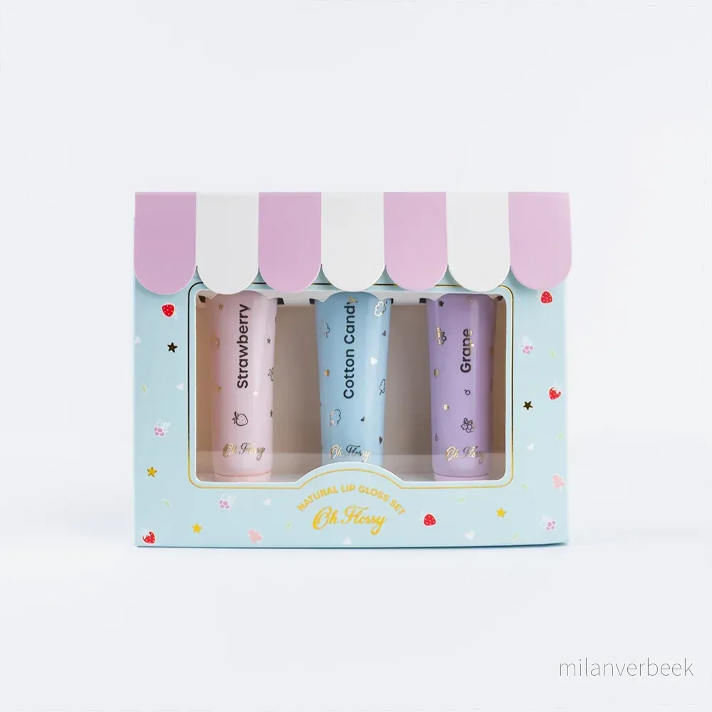 Oh Flossy – Natural Lip Gloss Set – Set of 3 – FL030346 v:9013109 Oh Flossy – Natural Lip Gloss Set – Set of 3 – FL030346 v:9013109