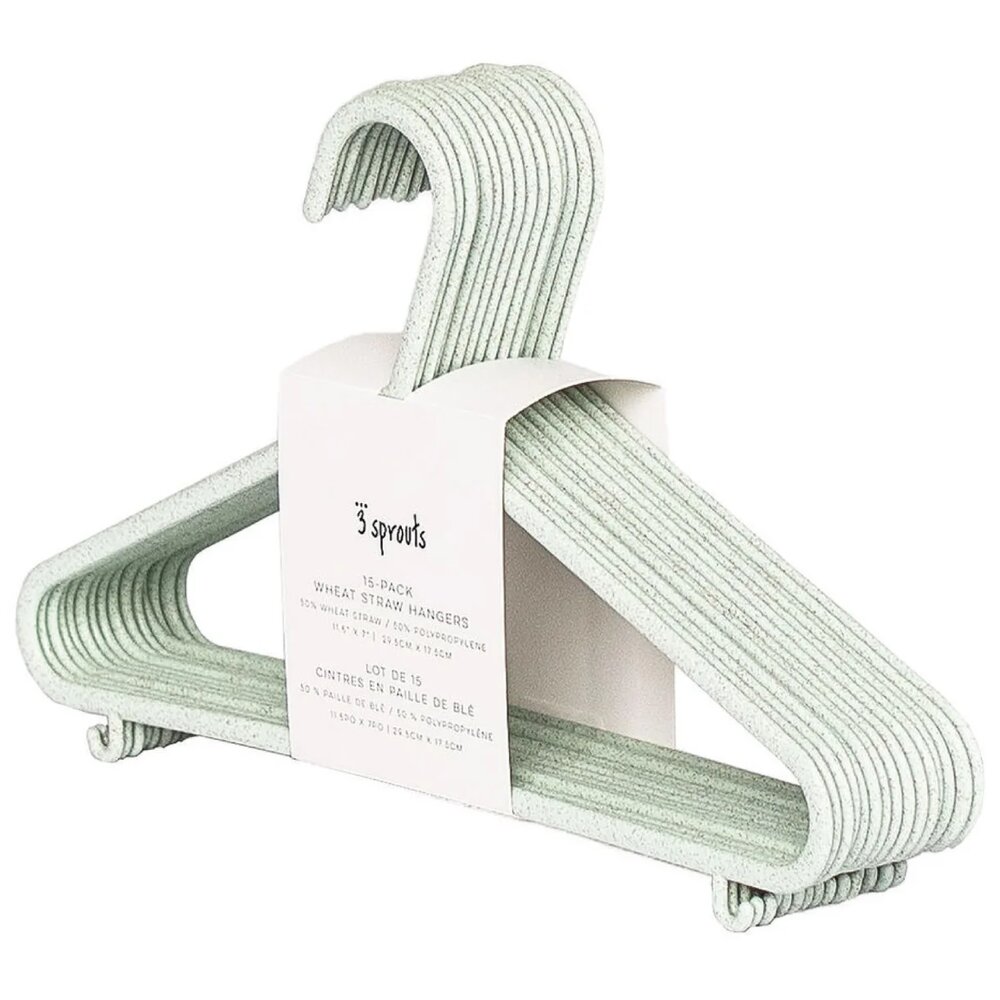 3 Sprouts – Hanger In Wheat Straw 15 pcs Green – Green v:8988213