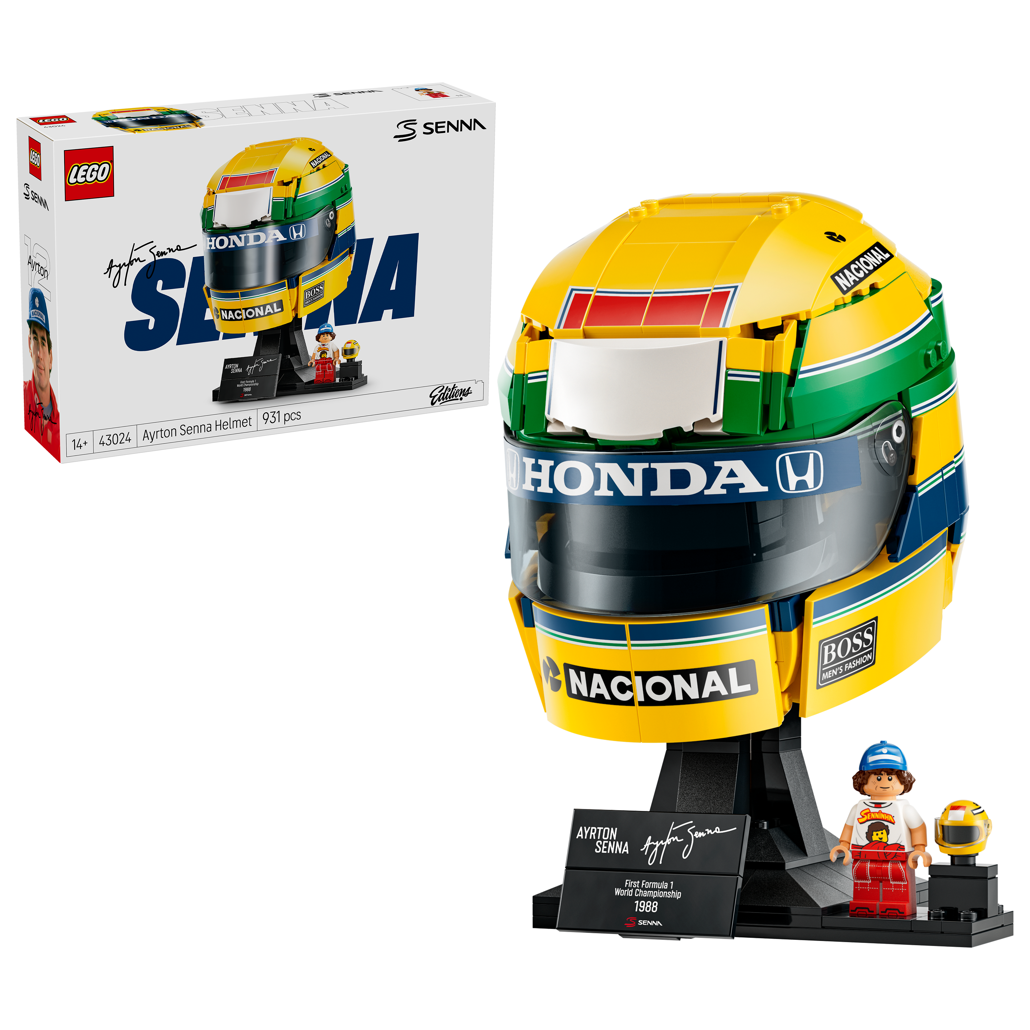 LEGO - Editions Formula 1 - Ayrton Senna-hjelm (43024) - Gratis frakt v:2216233
