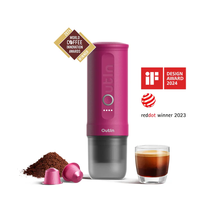 OUTIN – NANO PORTABLE ESPRESSO MACHINE PINK – Pink – Gratis frakt v:8717249 OUTIN – NANO PORTABLE ESPRESSO MACHINE PINK – Pink – Gratis frakt v:8717249