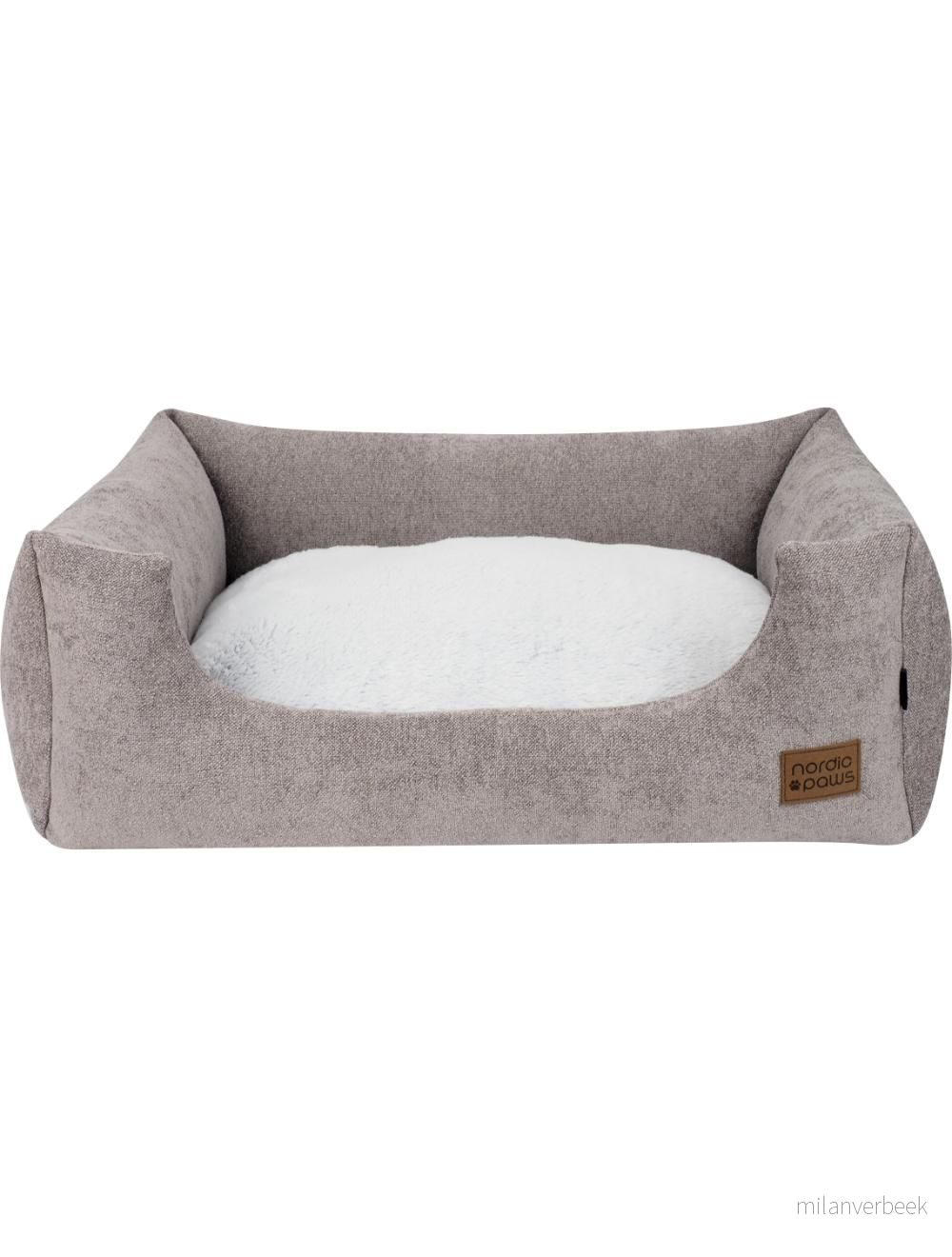 Nordic paws - Pine Dog Bed - Grey - L 70 x 60 cm. - Gratis frakt v:8262721