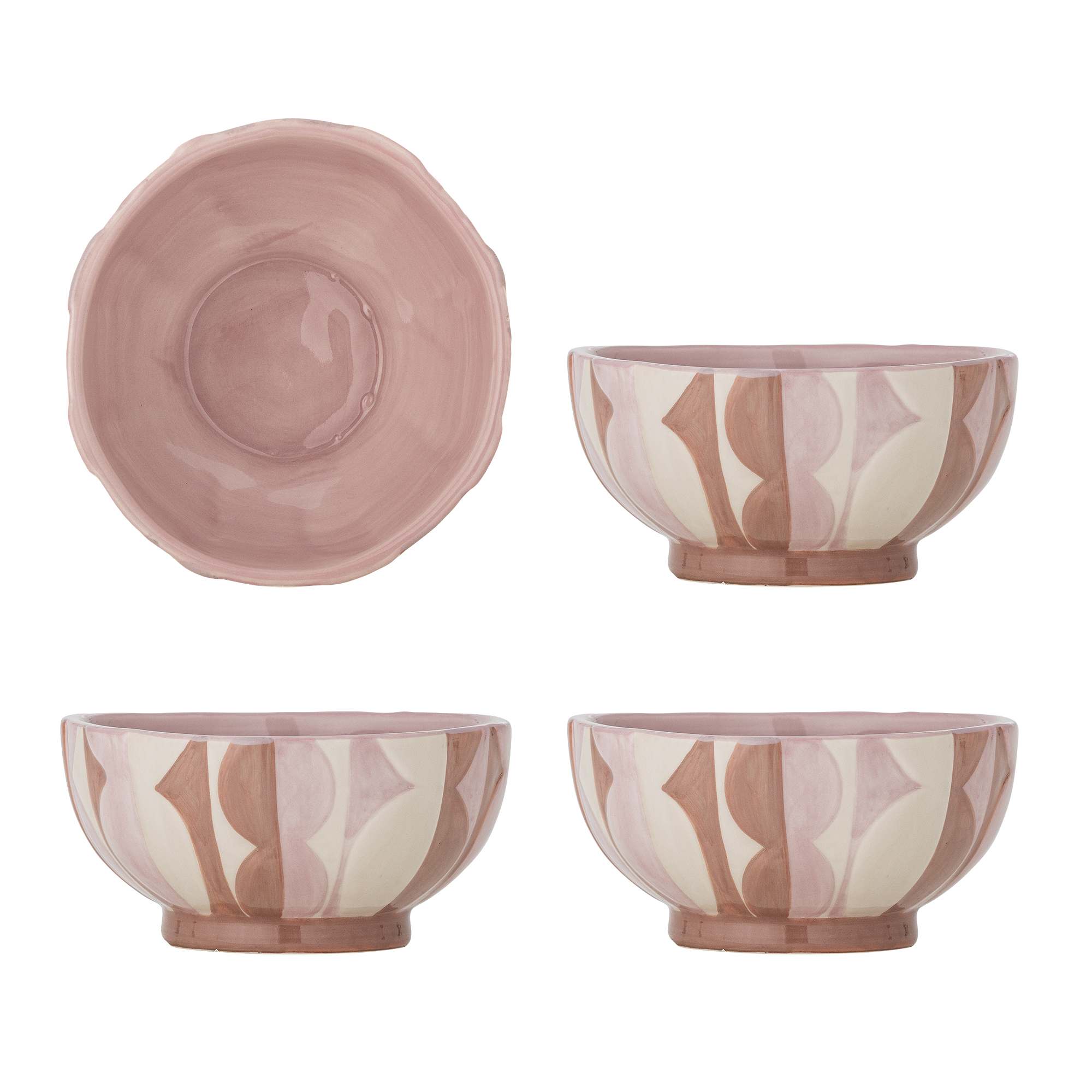Bloomingville - Saul Bowl - Rose - Stoneware - Gratis frakt v:9289444