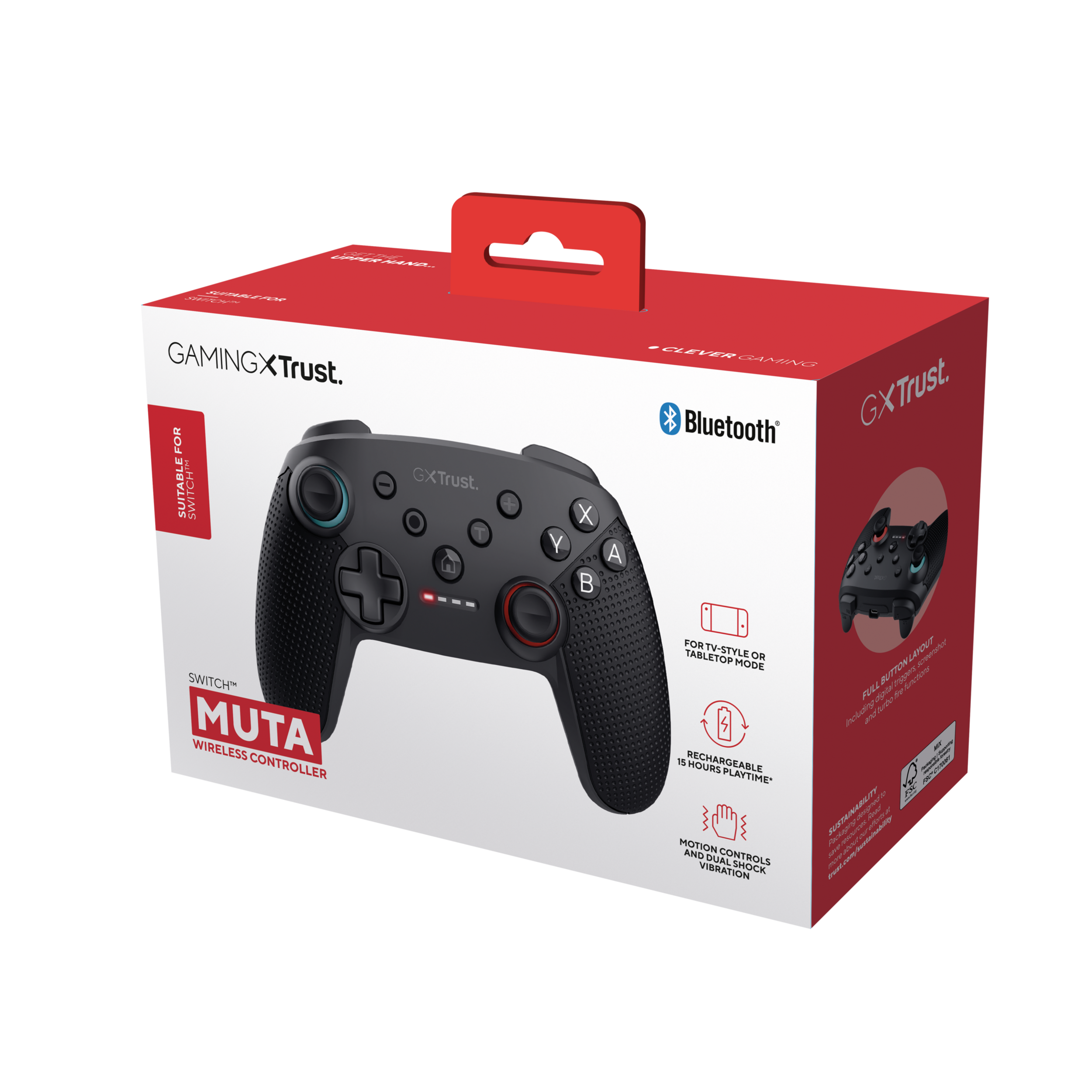 Trust - GXT1246 MUTA BT CTRL NSW - Black v:8080287