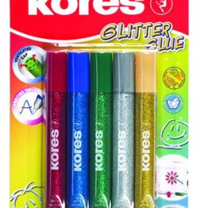 Kores – Basic Glitter Glue – 5 Pack (775000) v:7986972