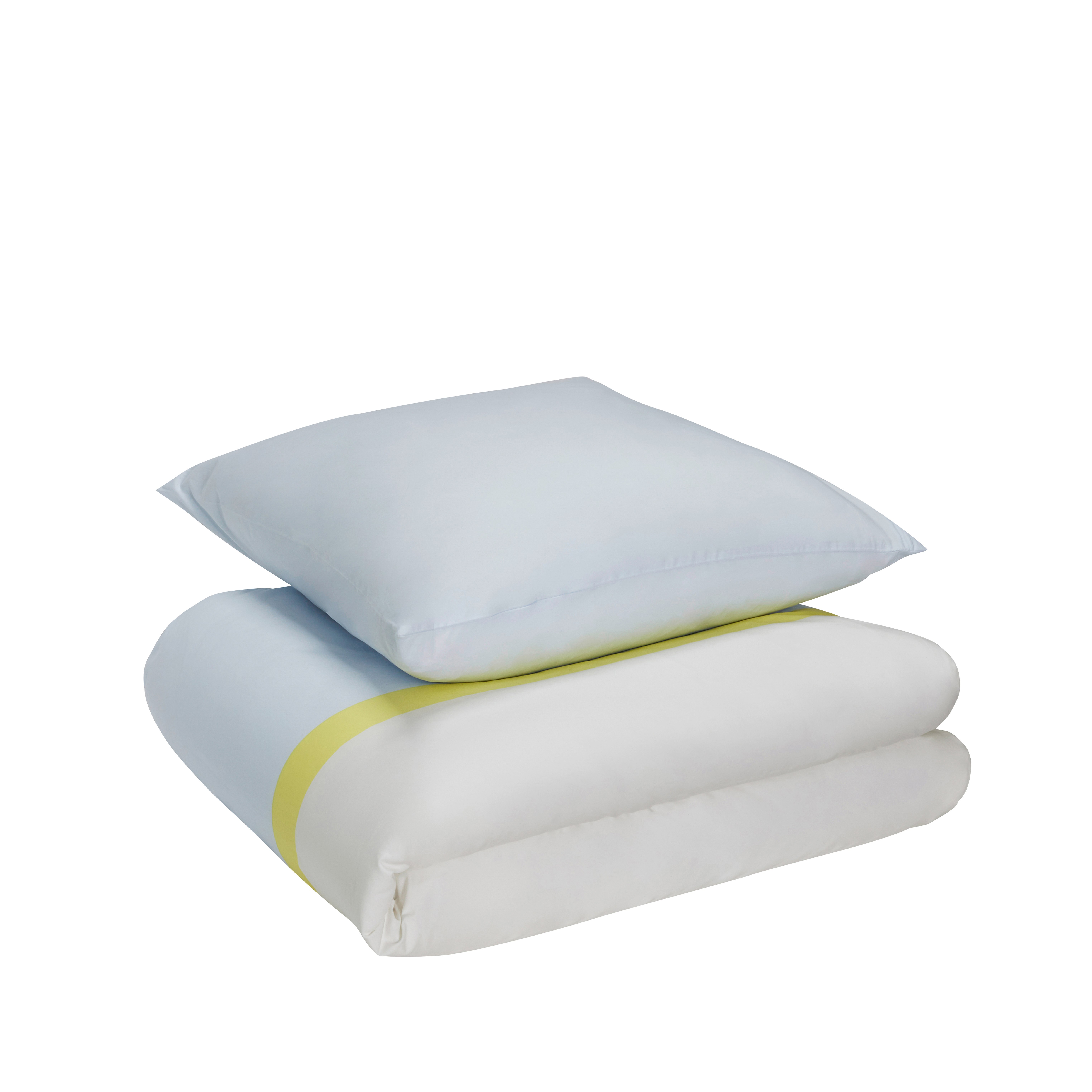 Hübsch – Block Bed Linen – Light blue/Multicolour – 60×63, 140x200cm – Gratis frakt v:2219087 Hübsch – Block Bed Linen – Light blue/Multicolour – 60×63, 140x200cm – Gratis frakt v:2219087