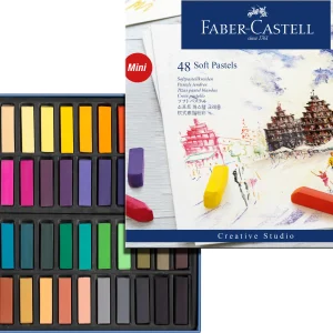 Faber-Castell – Myke pastellfarger mini – eske med 48 stk. v:1052592 Faber-Castell – Myke pastellfarger mini – eske med 48 stk. v:1052592