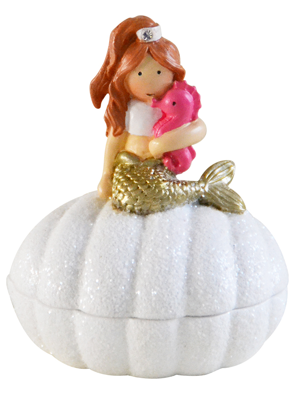KIDS by FRIIS - Box w. lid - The little mermaid - 15 cm diameter, 10 cm height v:6842630
