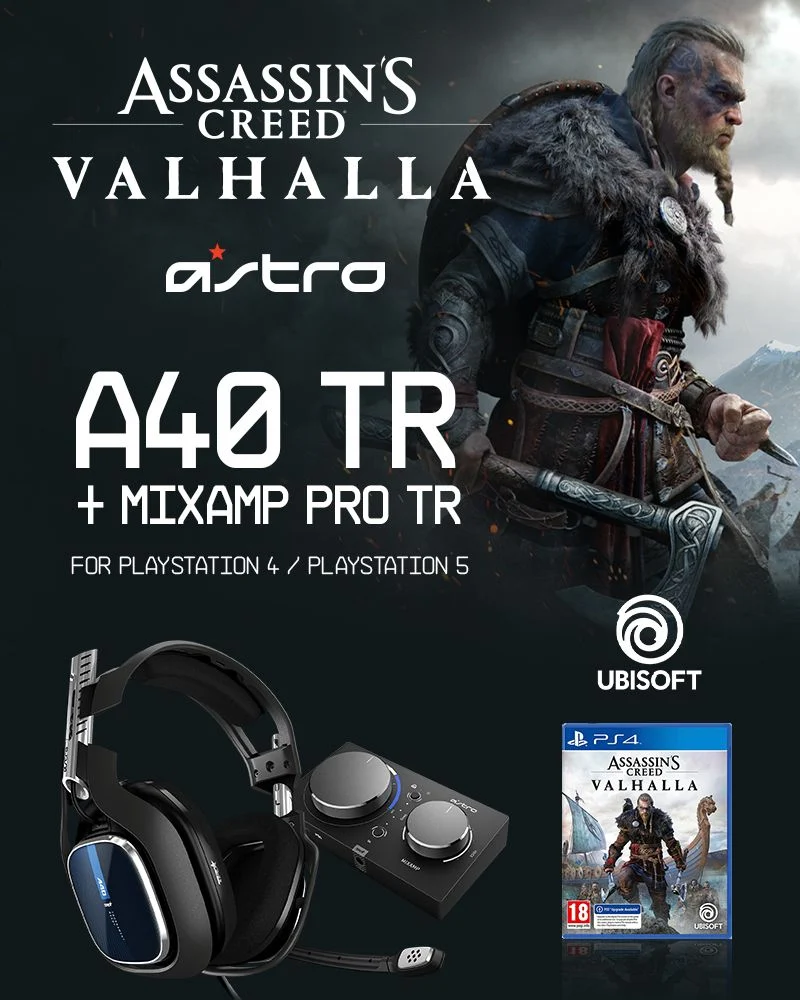 Astro A40 TR + MA PRO TR PS4 GEN4 & Assassin’s Creed Valhalla PS4 - Bundle - Gratis frakt v:9626010