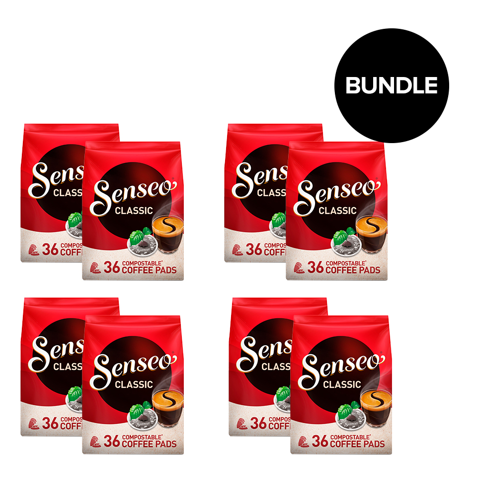 Senseo – 8 Bags of Classic Coffe Pads – Bundle – Gratis frakt v:2922626 Senseo – 8 Bags of Classic Coffe Pads – Bundle – Gratis frakt v:2922626