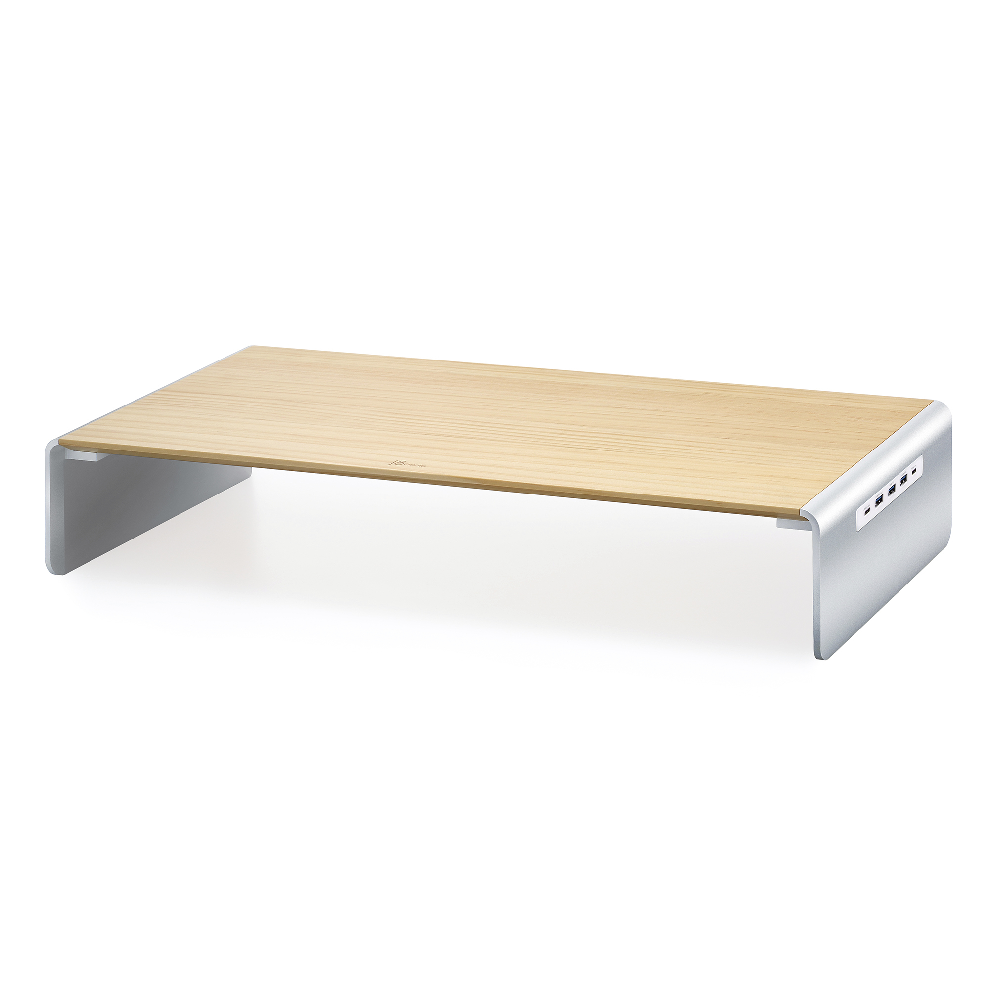 J5create - Wood Monitor Stand With Docking Station - Gratis frakt v:5841973