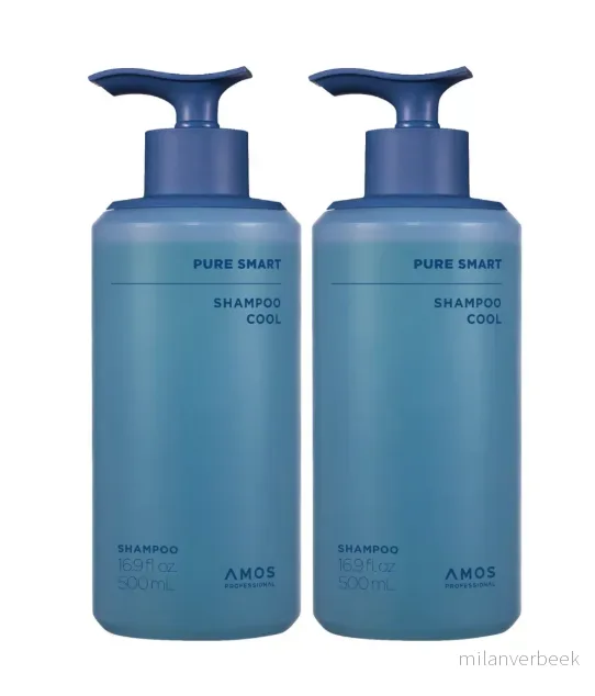 Amos Professional - Pure Smart Shampoo - Cool - 2 x 500 ml v:9255387