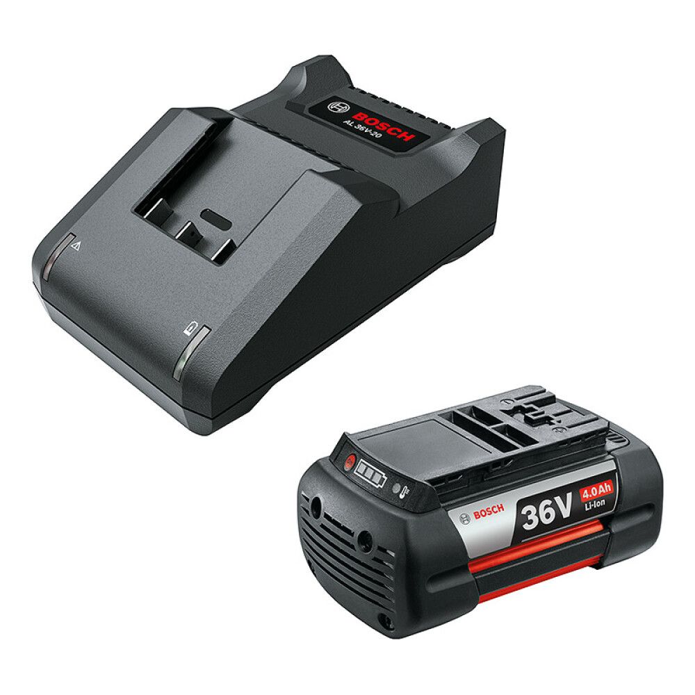 Bosch – 36V startsett – GBA 4,0Ah batteri og AL 36V-20 lader til trådløst hageverktøy – Gratis frakt v:5377685 Bosch – 36V startsett – GBA 4,0Ah batteri og AL 36V-20 lader til trådløst hageverktøy – Gratis frakt v:5377685