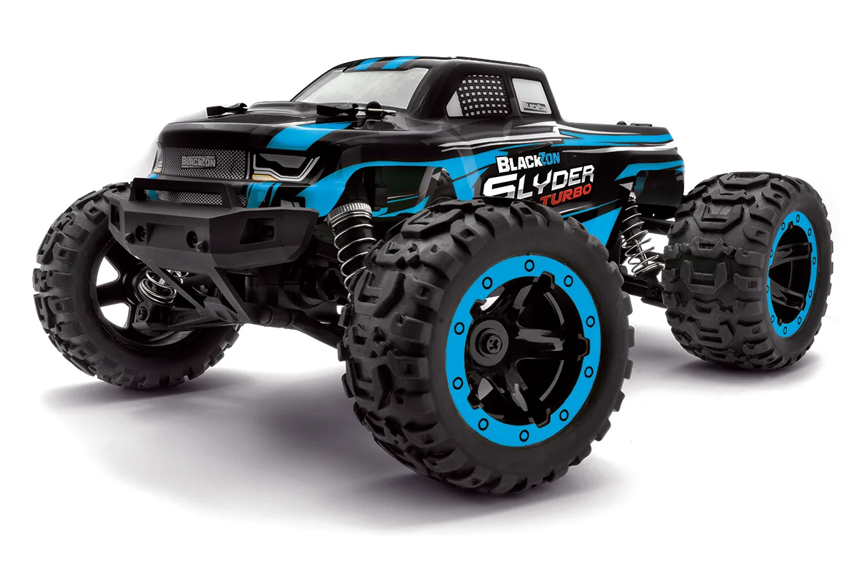 BLACKZON - Slyder MT Turbo 1/16 4WD 2S Brushless - Blue (540209) - Gratis frakt v:5802426