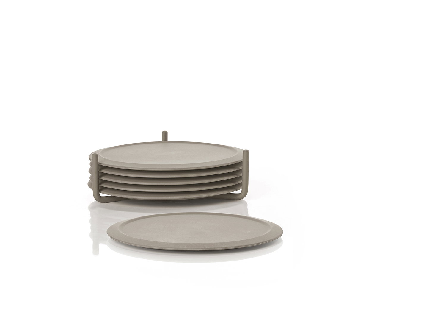 Zone Denmark - Singles Glassbrikker - Sett med 6 - Taupe v:6095777