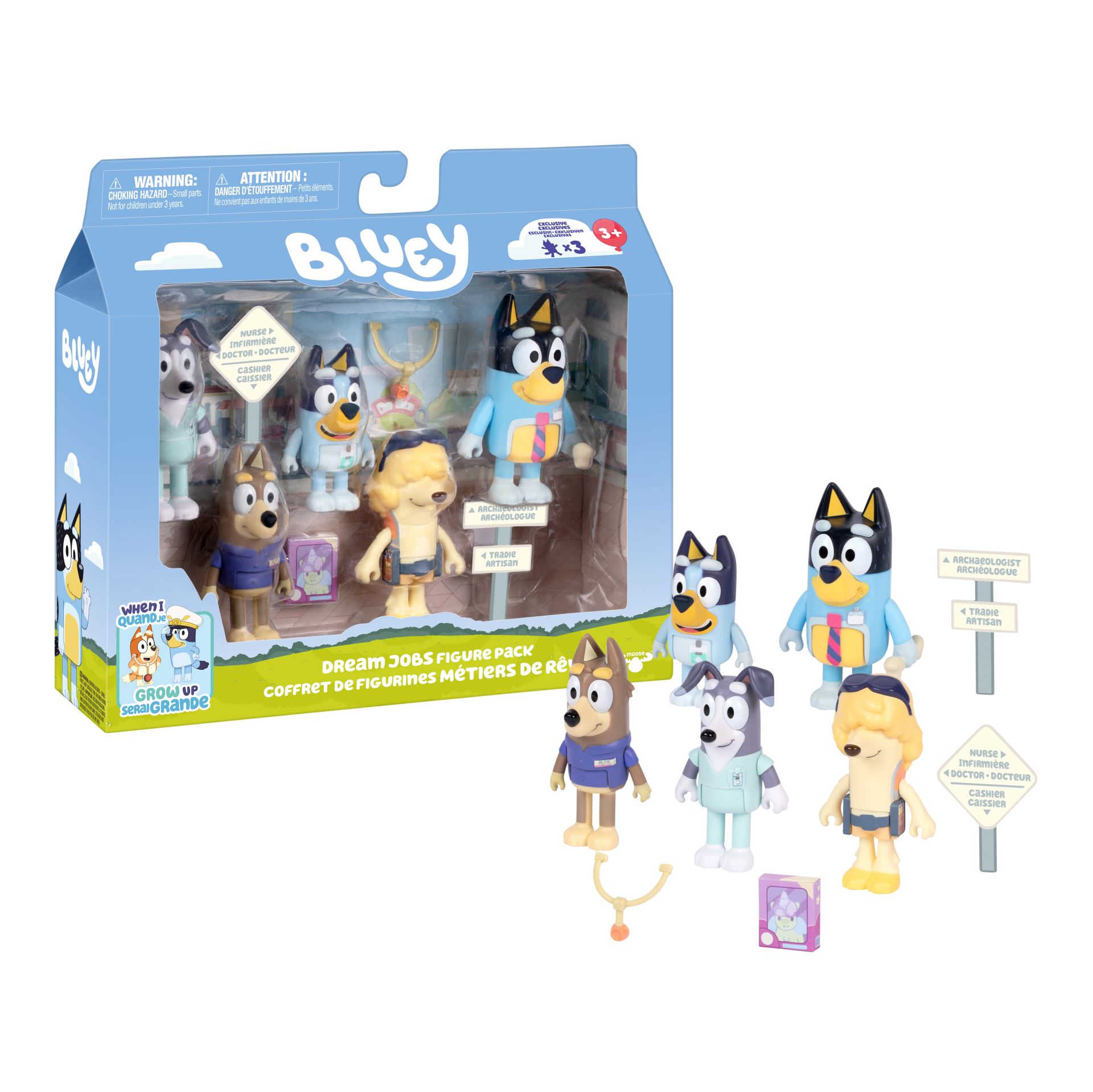 Bluey – Dream Jobs Figure 5‑Pack (90543) v:9591540 Bluey – Dream Jobs Figure 5‑Pack (90543) v:9591540