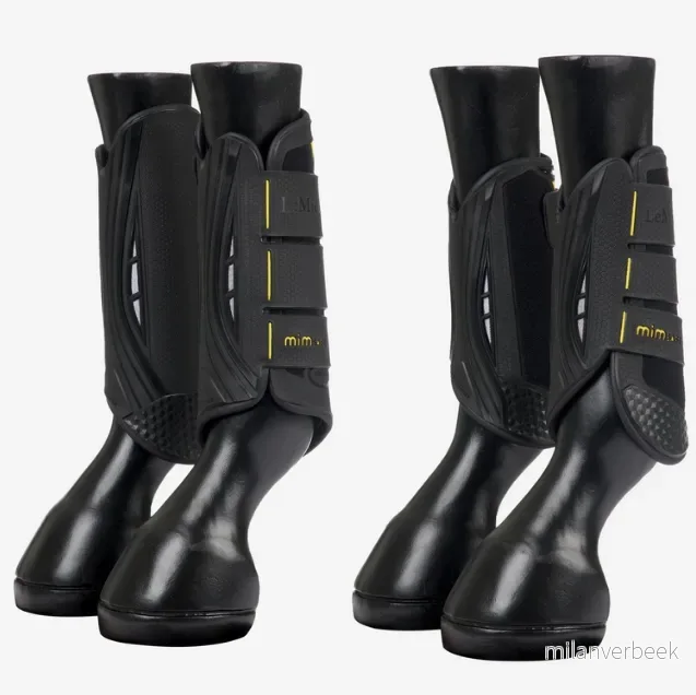 LeMieux – MIMsafe XC Boots Set – Front & Hind – Black – Medium – Gratis frakt v:8741972