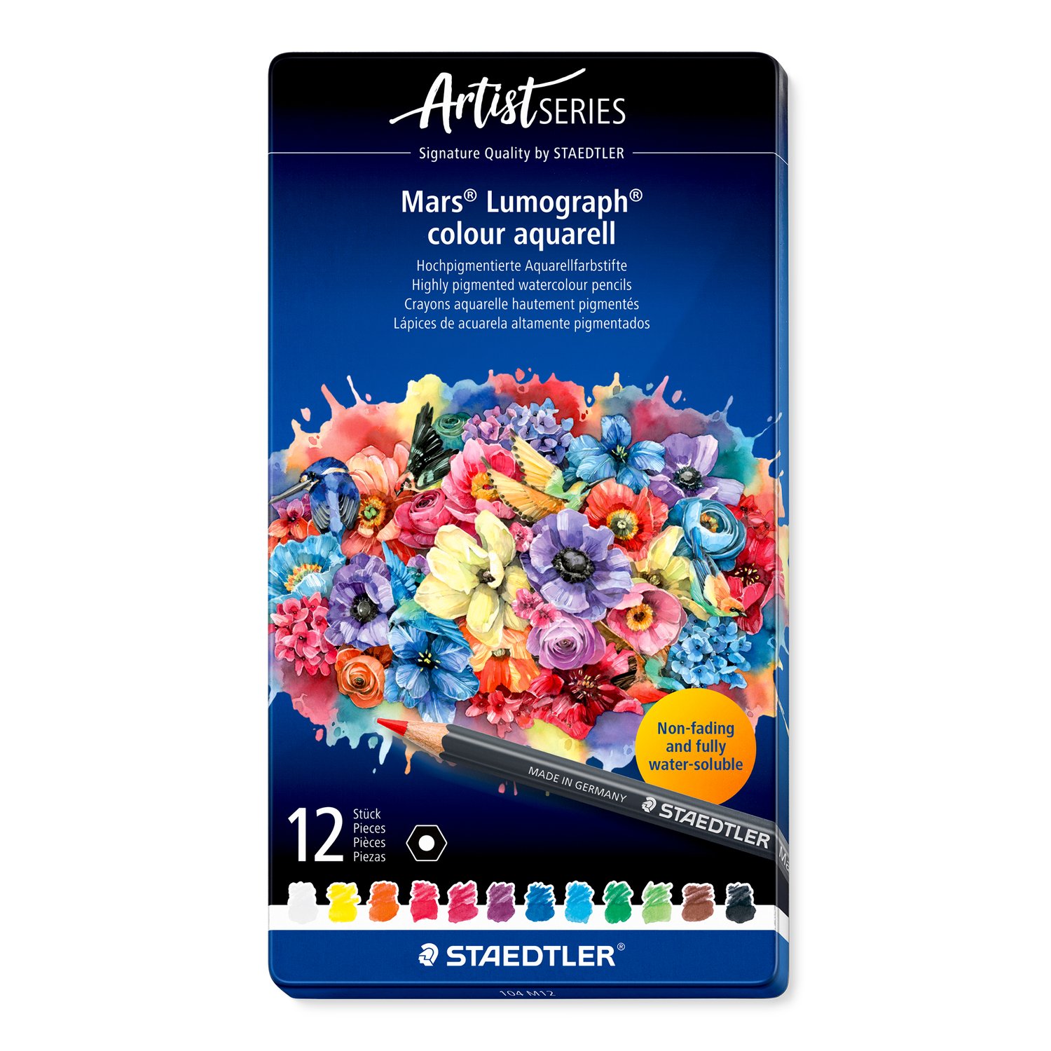 Staedtler – Mars Lumograph Aqua – 12 pcs – 100% PEFC (104 M12) v:8887645