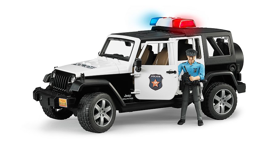 Bruder - Jeep Wrangler Unlimited Rubicon Police Vehicle with policeman (02526) - Gratis frakt v:5756064