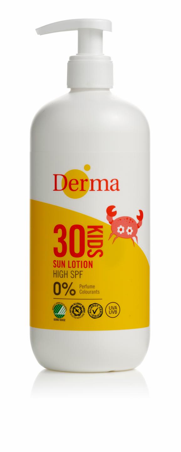 Derma - Kids Sun Lotion SPF 30 500 ml - 500 v:2171615