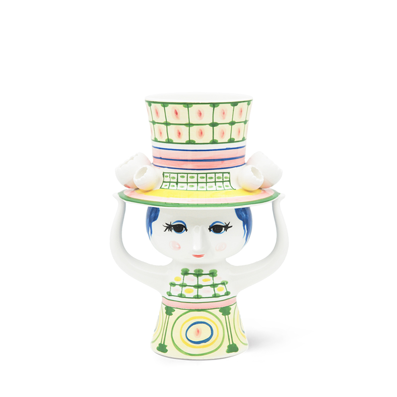 Bjørn Wiinblad – Lady Vase – H24,5 Cm – Grønn – Gratis frakt v:1562705 Bjørn Wiinblad – Lady Vase – H24,5 Cm – Grønn – Gratis frakt v:1562705