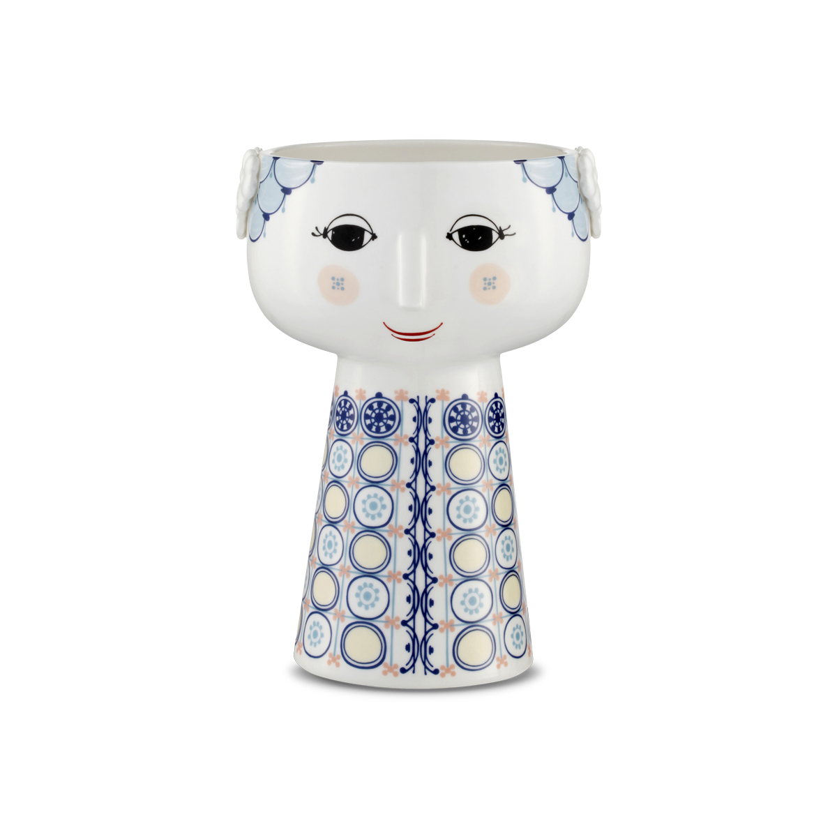 Bjørn Wiinblad – Eva Vase – H18,5 Cm – Blå v:6471037