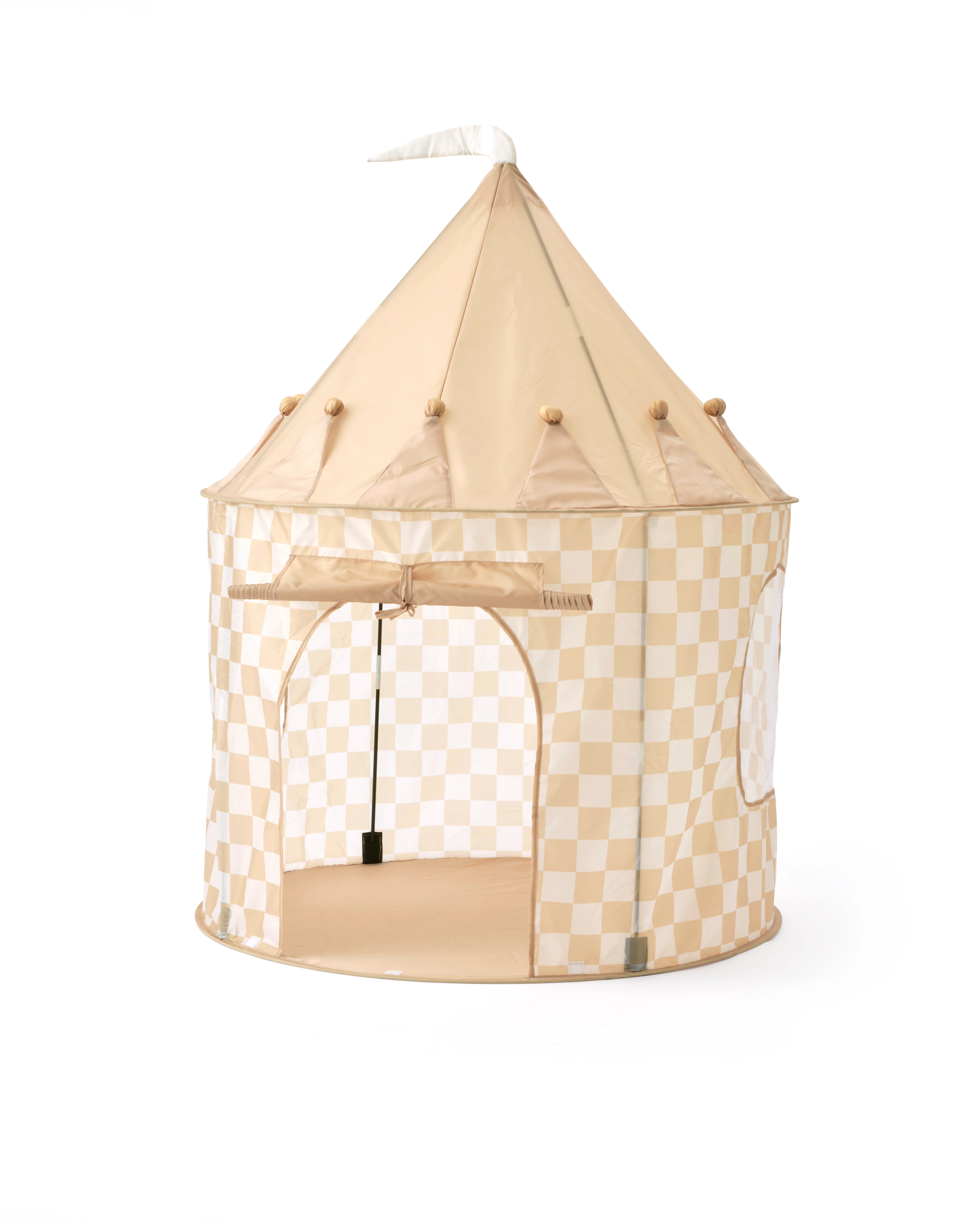 Kids Concept - Star - Play Tent Check Yellow - (1000929) v:5153048