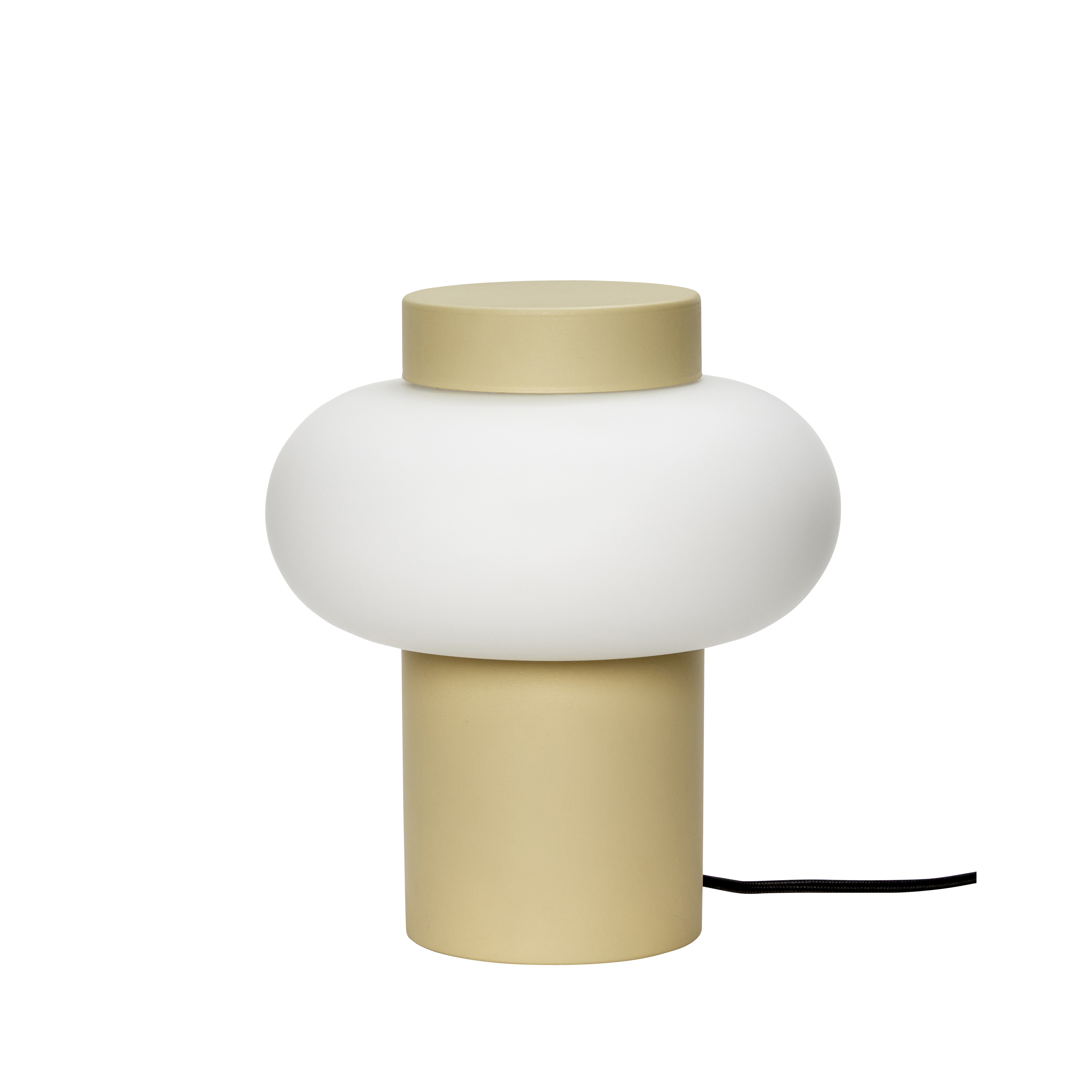 Hübsch – Camp Bordlampe – Ø23 cm – Sand & Hvit - Gratis frakt v:9783256