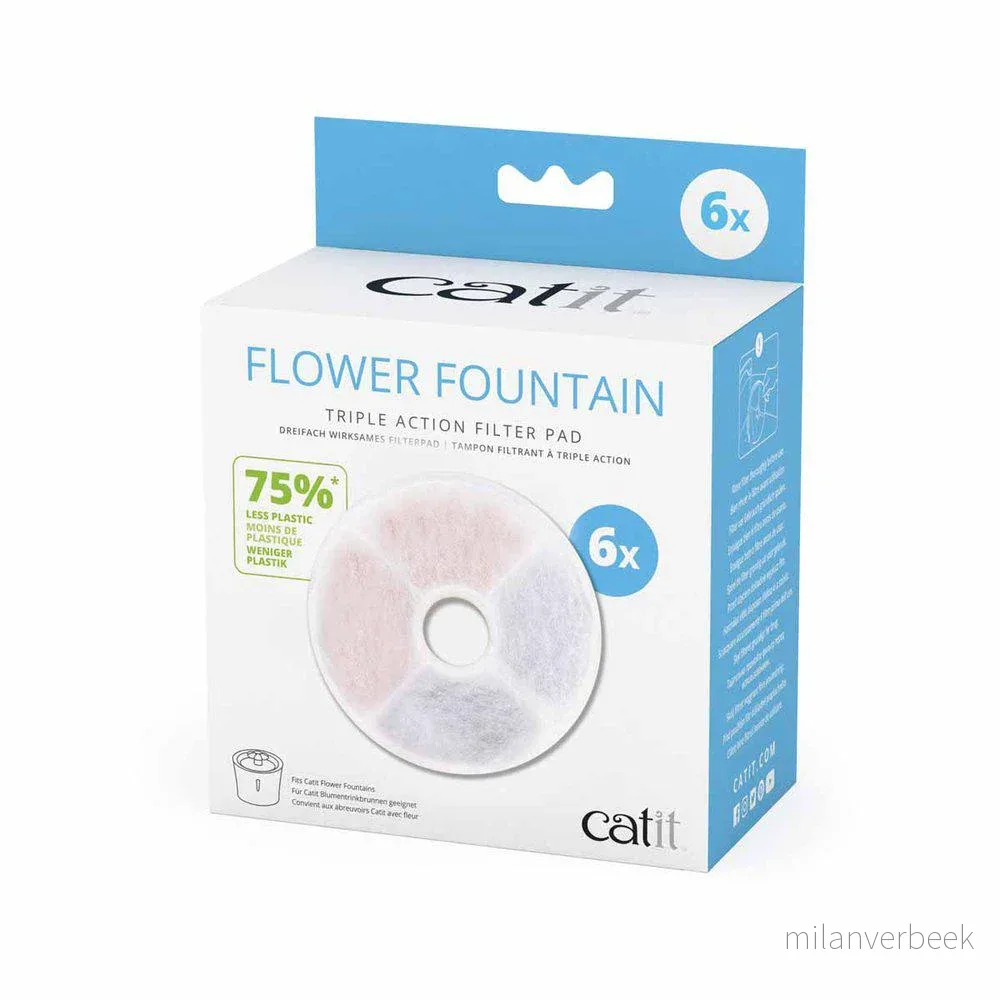 Catit - Water Softening Filter Triple Action- 6pcs v:3945141