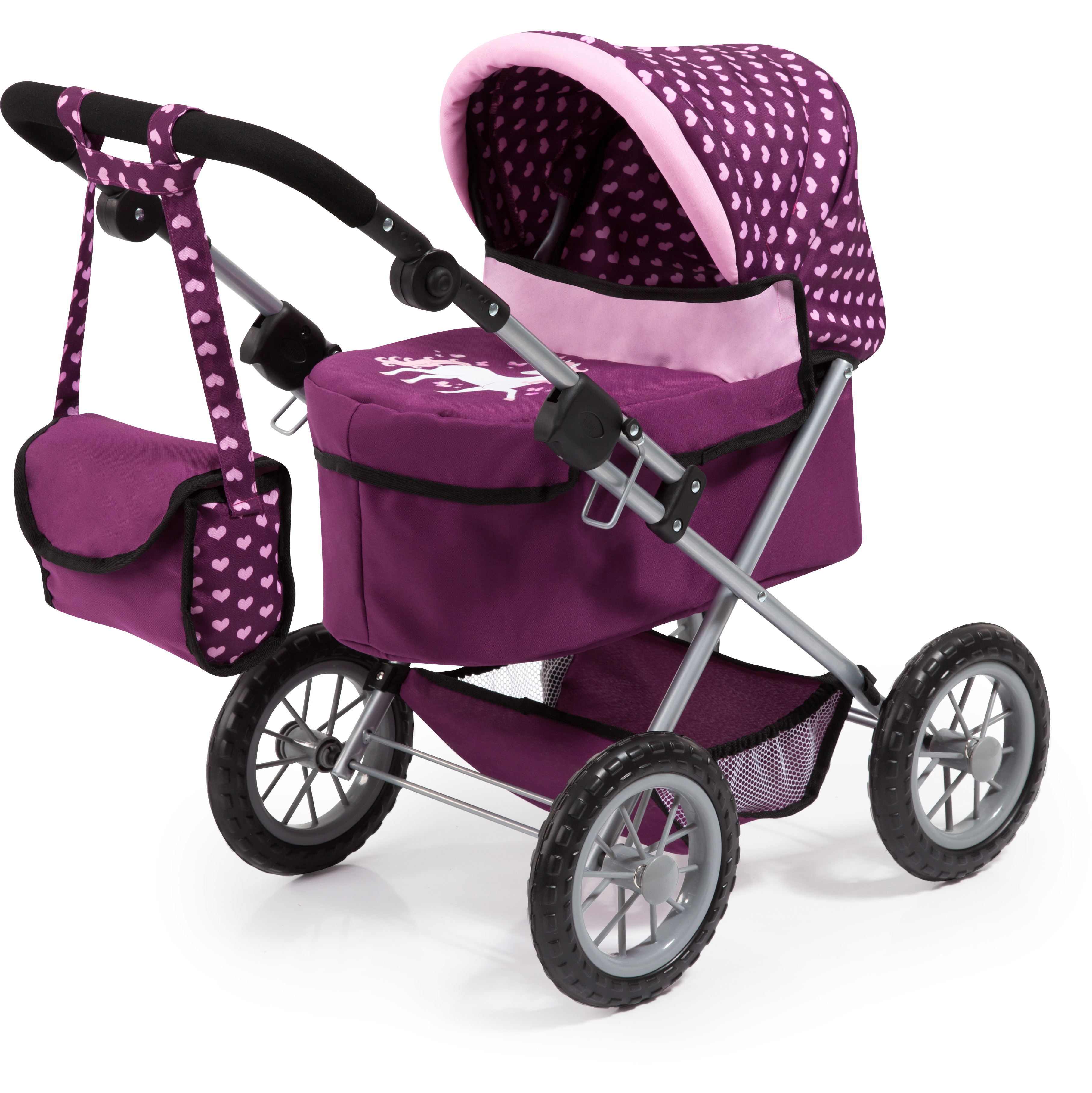 Bayer - Dolls Pram Trendy - Purple (13037AA) - Gratis frakt v:4234818