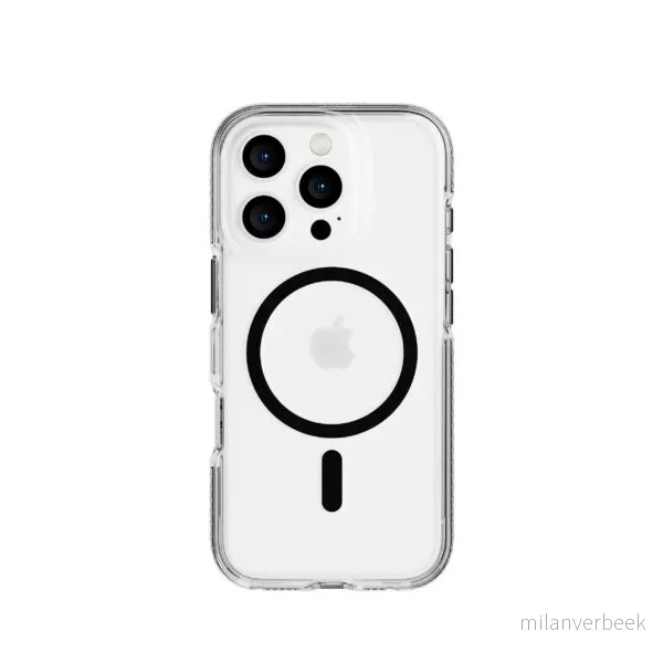 Tech21 - Evo Crystal - Cover - iPhone 16 Pro - Crystal MagSafe - Black v:3830867
