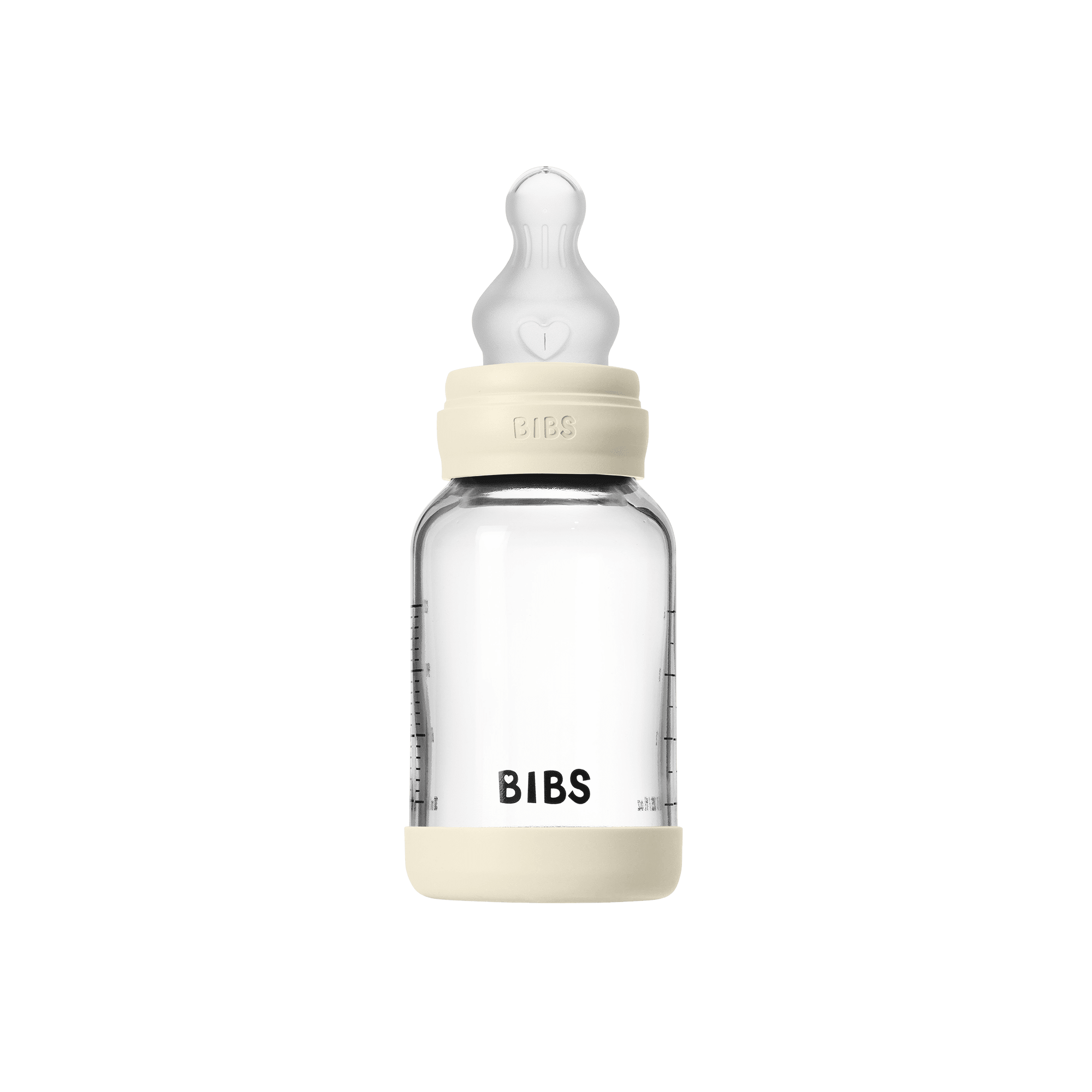 BIBS – Glass Baby Bottle Round Silicone 1 pack 120 ml Slow Flow – Ivory – 120 ml v:2854591 BIBS – Glass Baby Bottle Round Silicone 1 pack 120 ml Slow Flow – Ivory – 120 ml v:2854591