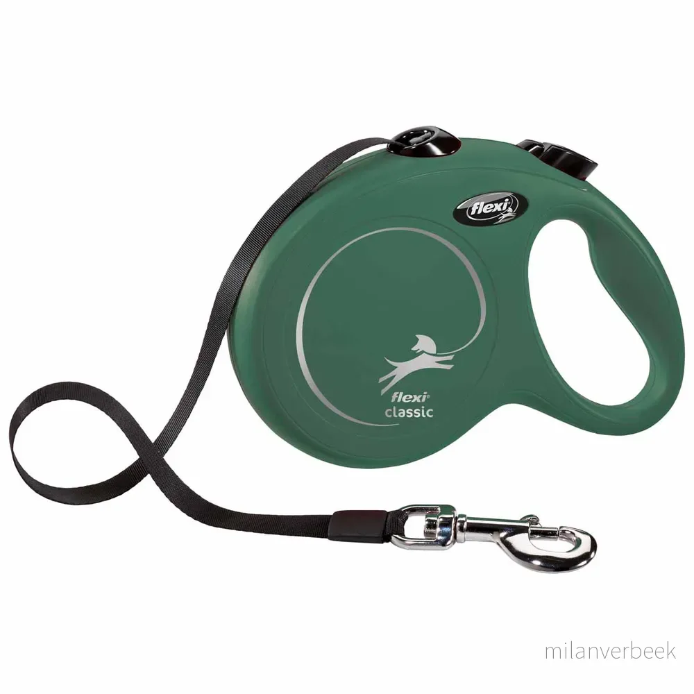 Flexi – Koppel New Classic – L – 5m Band – Olive – Max 50kg v:2727141 Flexi – Koppel New Classic – L – 5m Band – Olive – Max 50kg v:2727141