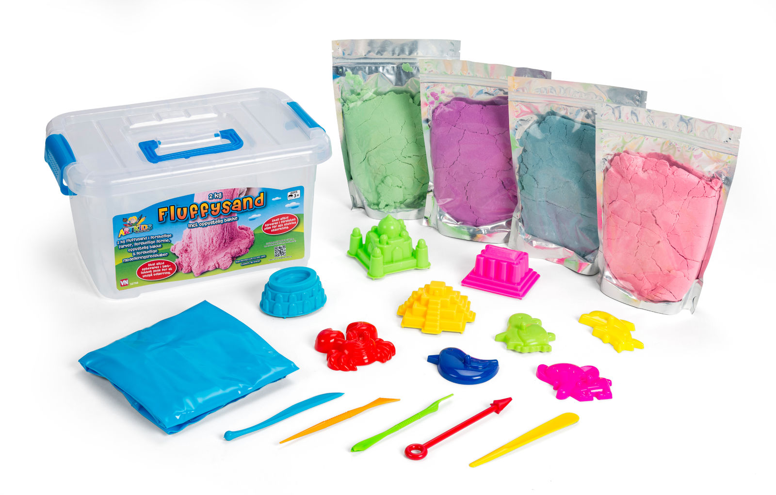 ArtKids – Fluffy Sand – Large bucket set (32798) v:9062867