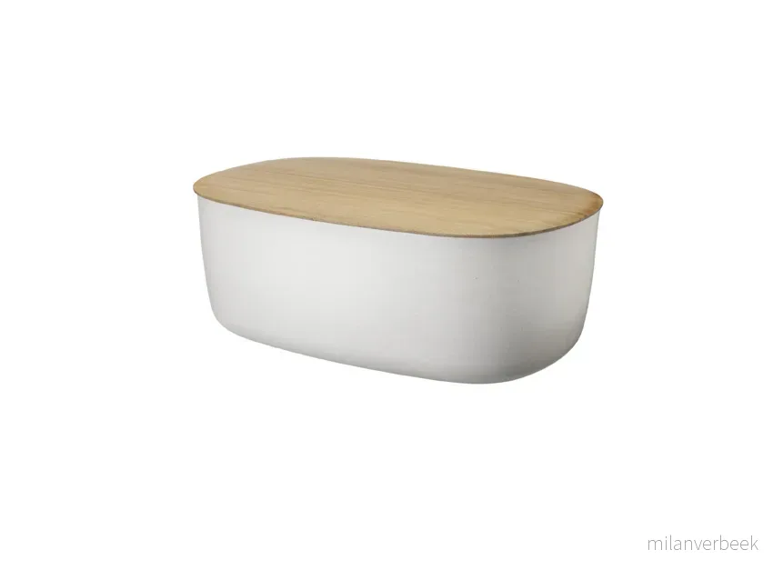 RIG-TIG - BOX-IT Brødboks - L34,5 cm - Hvit - White - Gratis frakt v:3968860