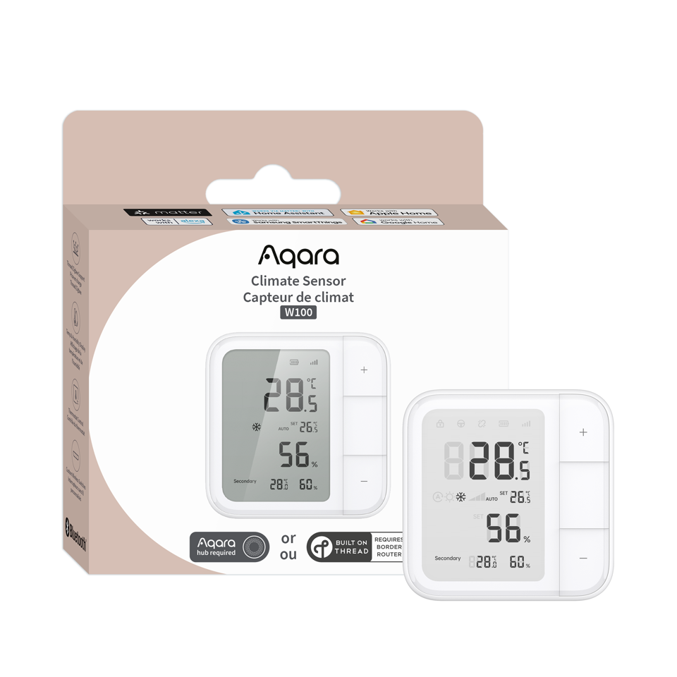 Aqara – Smart Temperature & Humidity Sensor with LCD Display – Zigbee/Thread v:3903380 Aqara – Smart Temperature & Humidity Sensor with LCD Display – Zigbee/Thread v:3903380