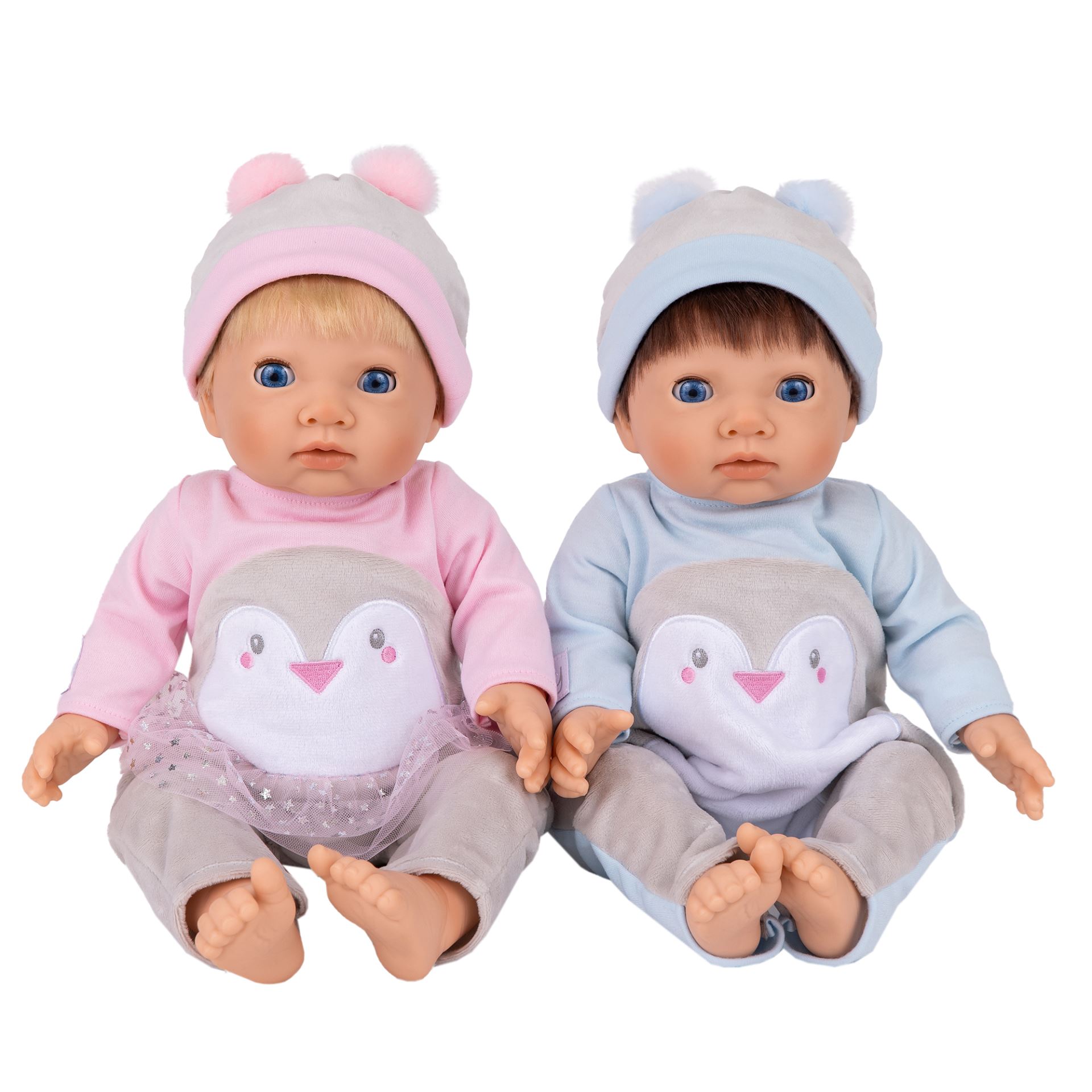 Tiny Treasures – Baby Penguin Twin Doll Set (30544) – Gratis frakt v:3502858