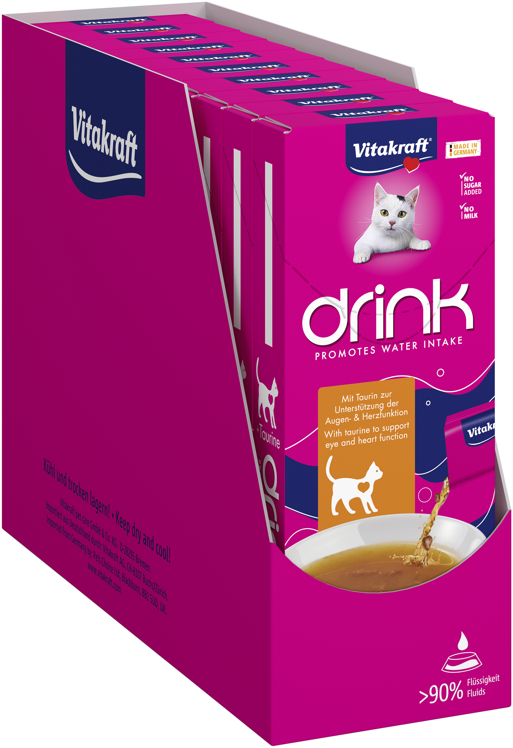 Vitakraft - 10 x Drink with chicken flavour and taurine for cats - (57999) v:4484343