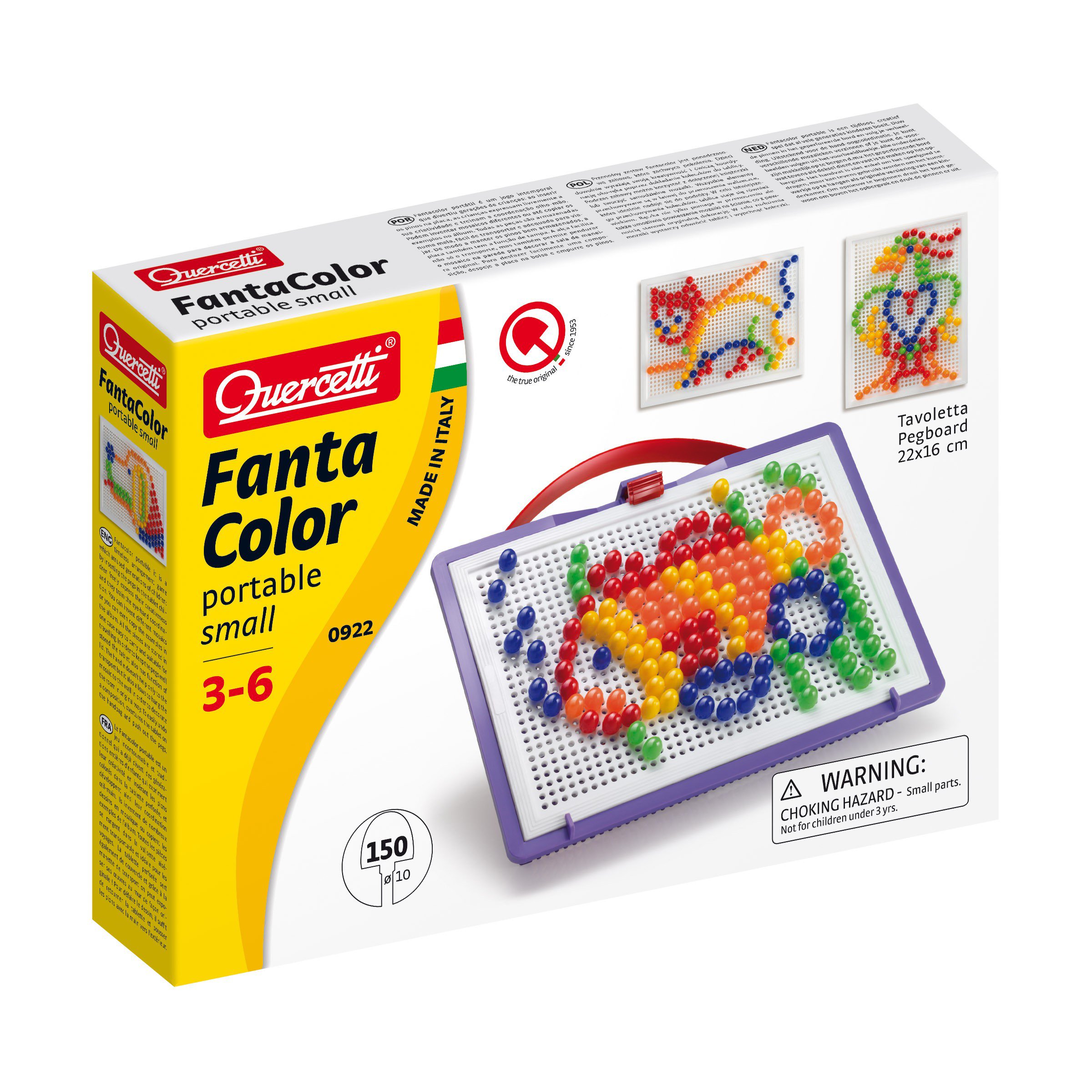 Quercetti – Fanta Color Tab 150 pcs. – (QU-922) v:2793381 Quercetti – Fanta Color Tab 150 pcs. – (QU-922) v:2793381