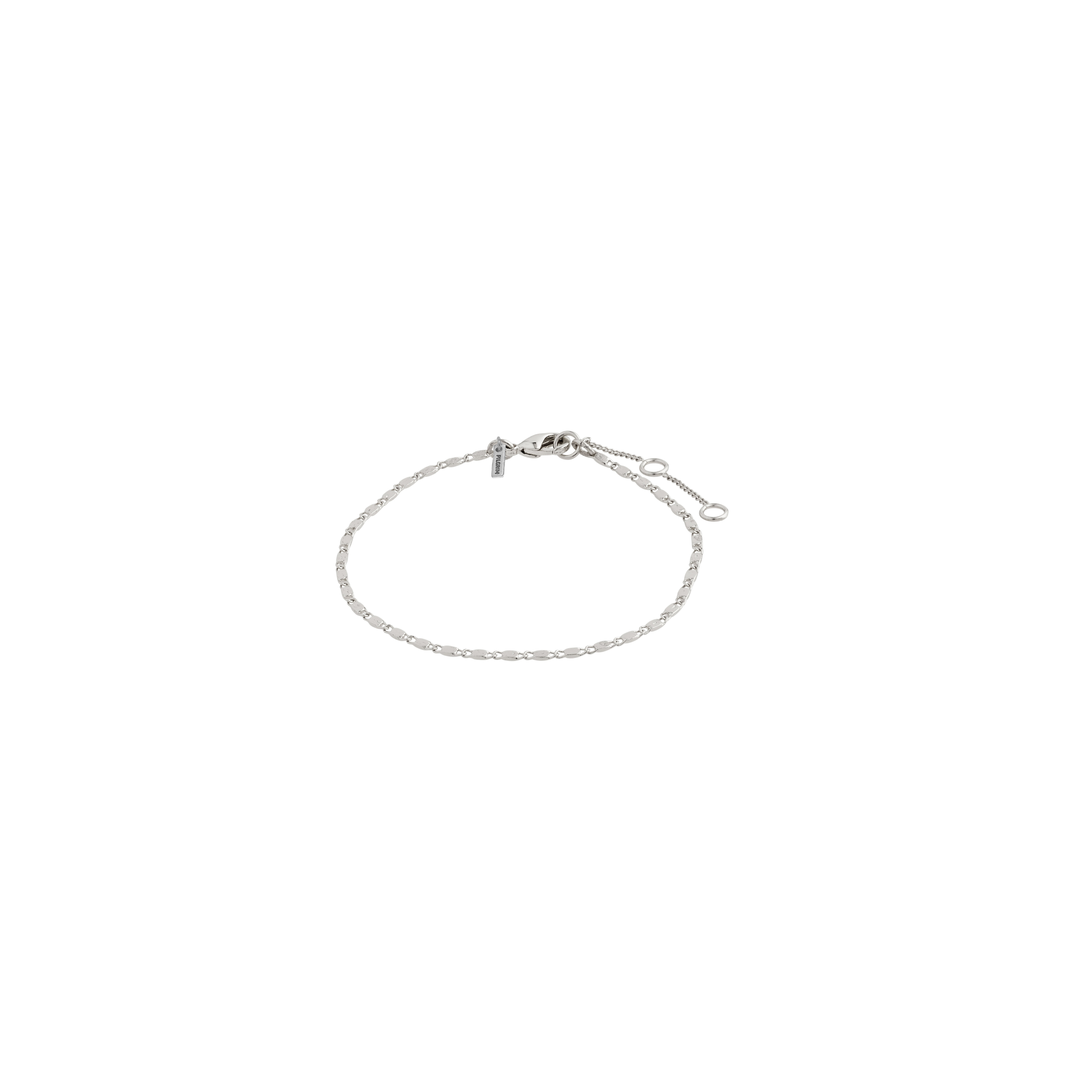 PILGRIM - PARISA Flat Link Chain Bracelet - Silver-Plated - 16 cm + 3 cm Extension v:5307686