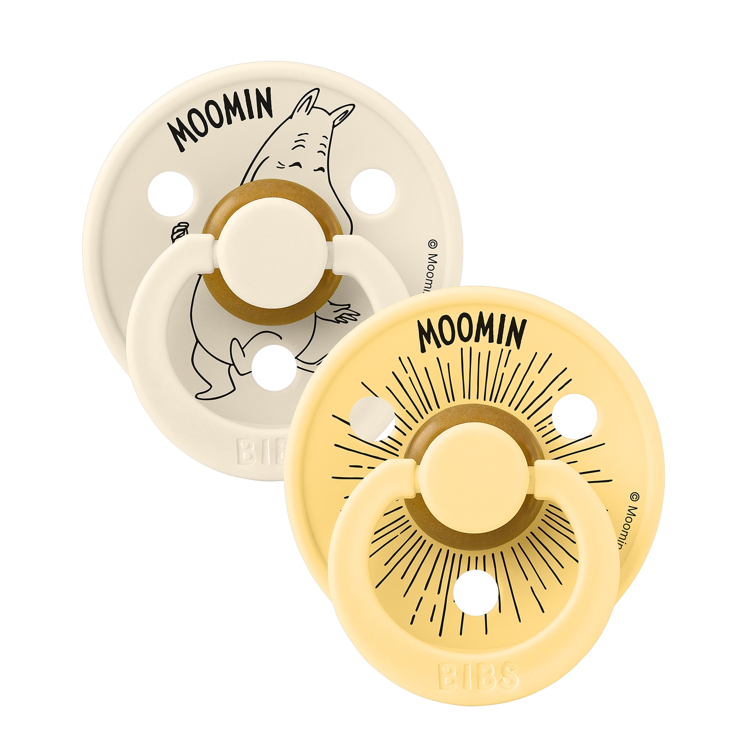 BIBS – Moomins Pacifier Colour Moomintroll 2 PACK – Ivory/Pale Butter – Size 2 v:9857276 BIBS – Moomins Pacifier Colour Moomintroll 2 PACK – Ivory/Pale Butter – Size 2 v:9857276