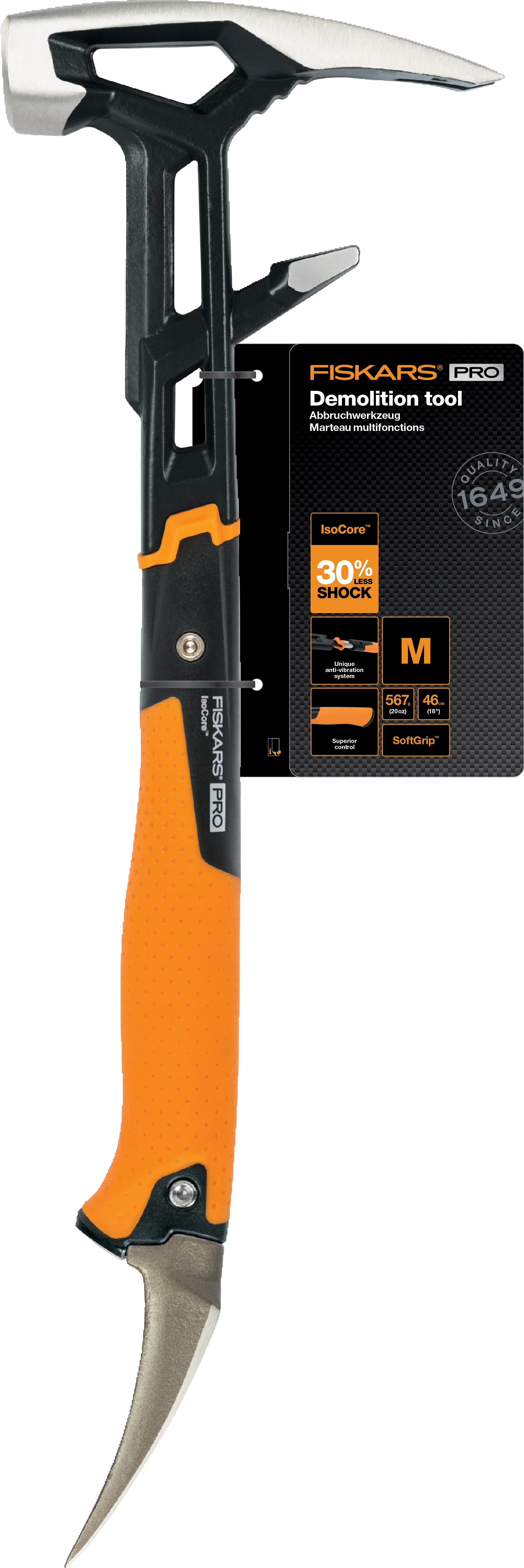 Fiskars - IsoCore Demolition Tool - M - Gratis frakt v:5847557