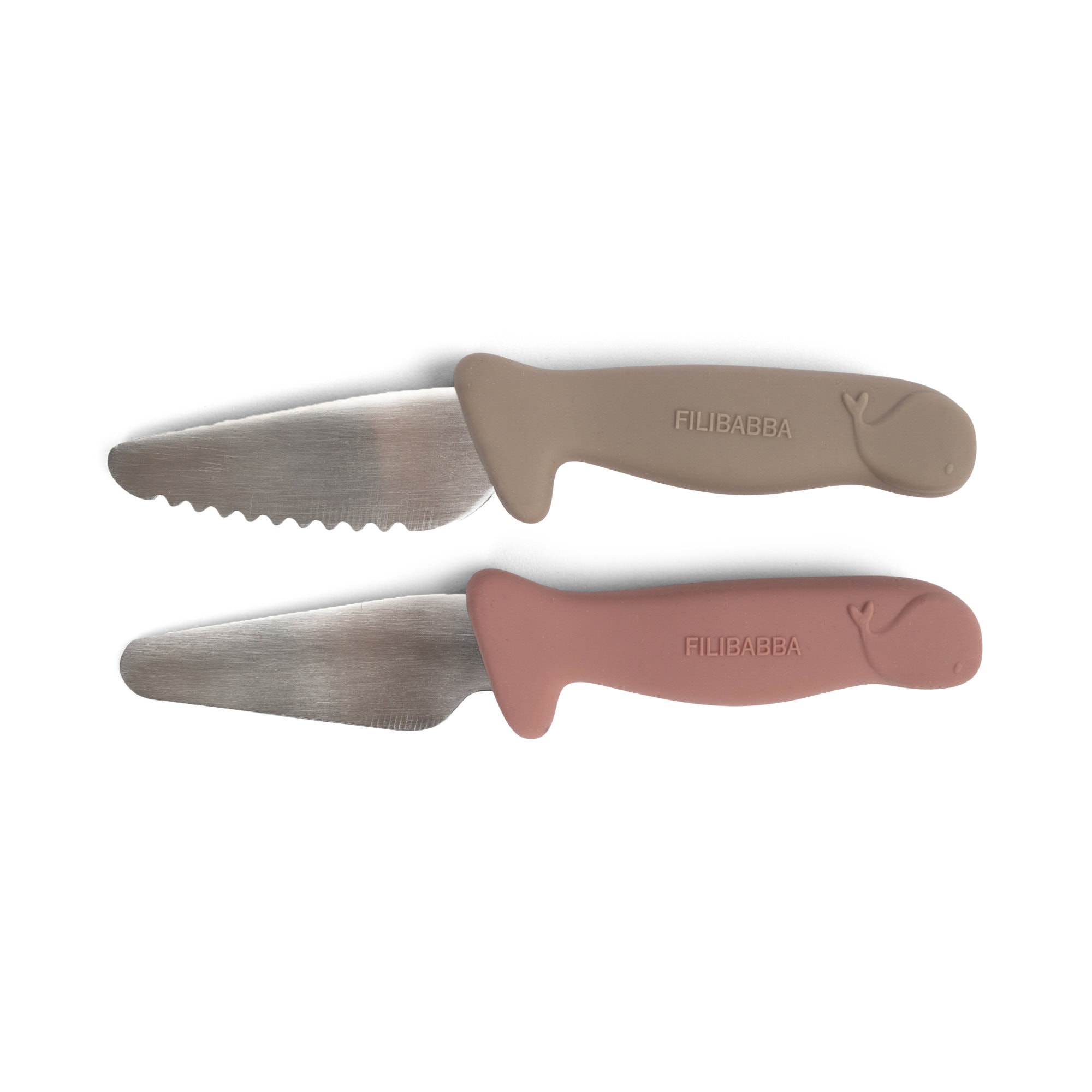 Filibabba – Beginner's cutting knives – 2-pack – Warm Grey + Rose – (FI-03338) v:1895145 Filibabba – Beginner's cutting knives – 2-pack – Warm Grey + Rose – (FI-03338) v:1895145