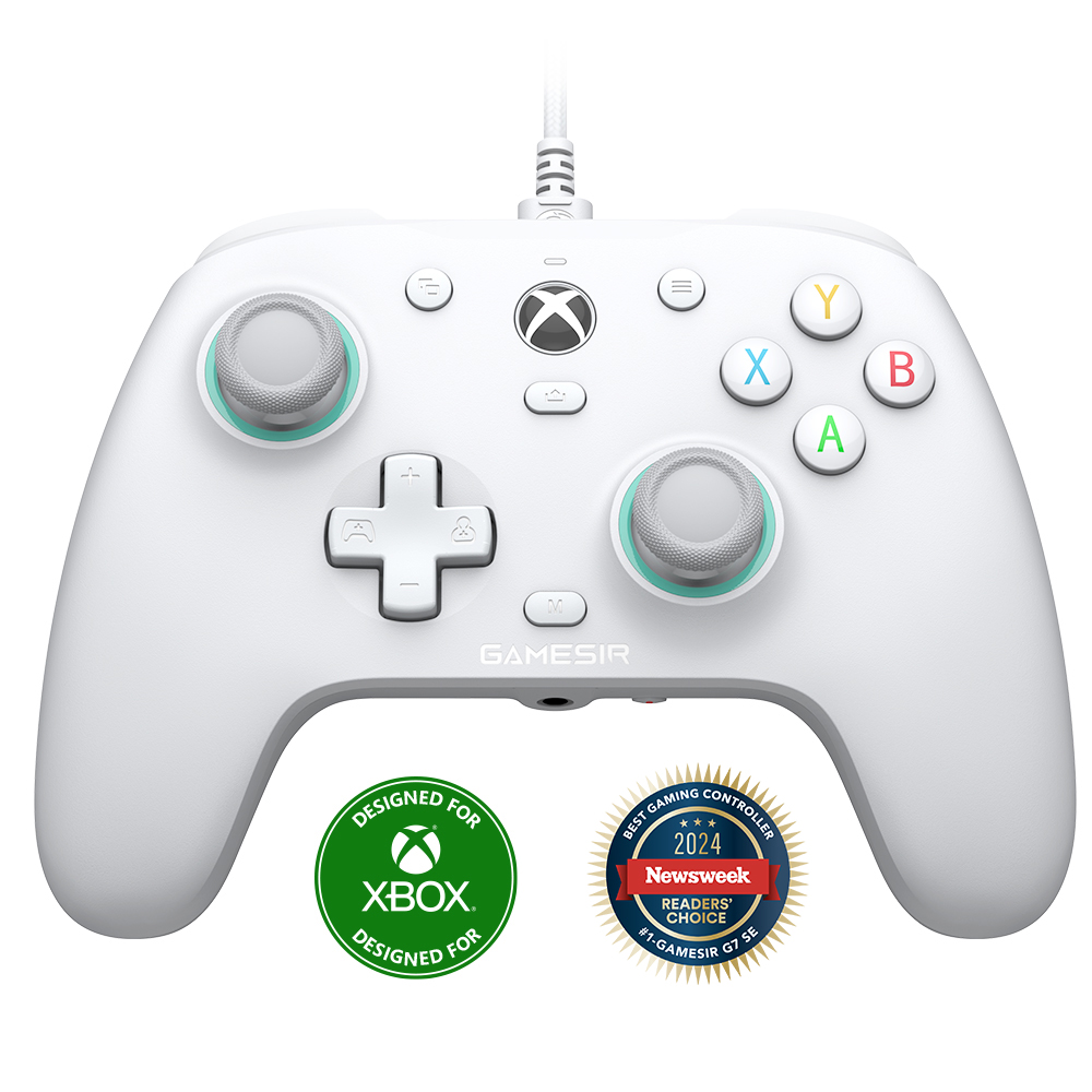 GameSir - G7 SE Multiplatform Gamepad (Hall-Effect Sticks) - White - Gratis frakt v:7078627