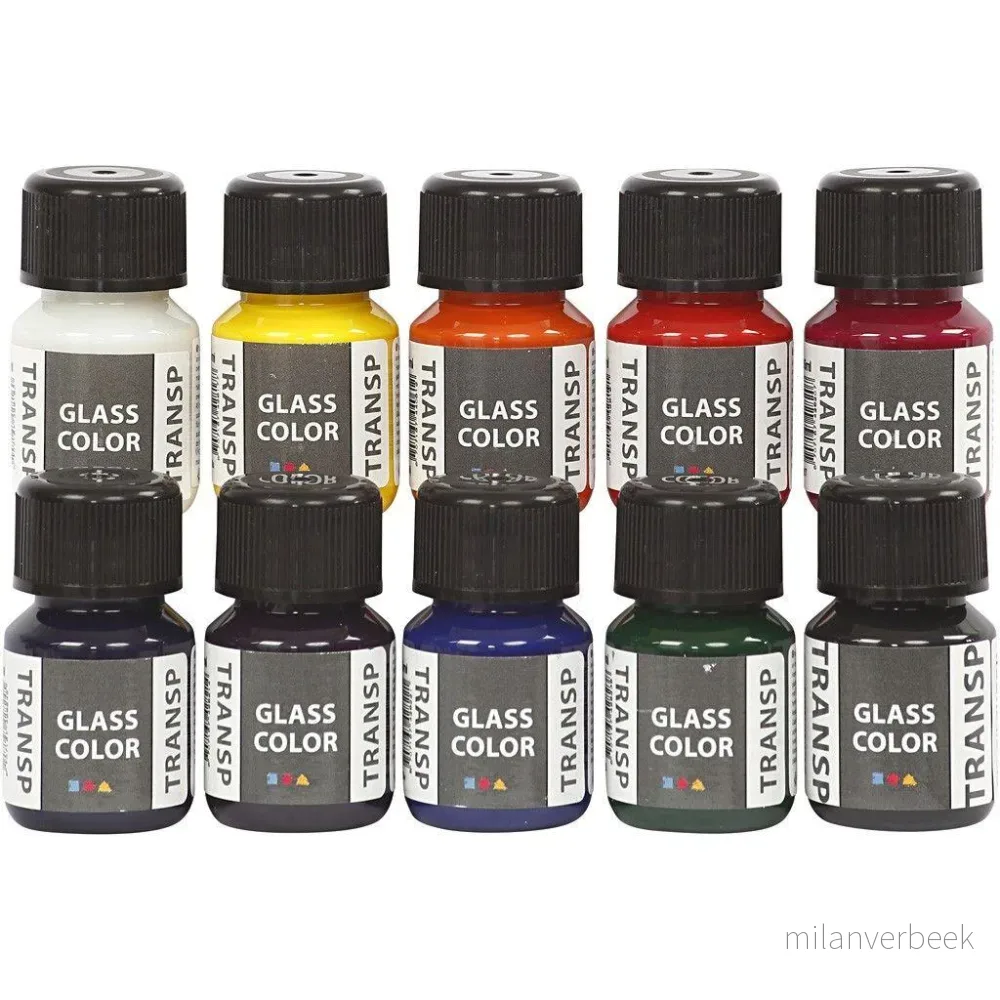 Creativ Company – Glass Color – Transparent 10 x 30 ml (31680) v:4923392