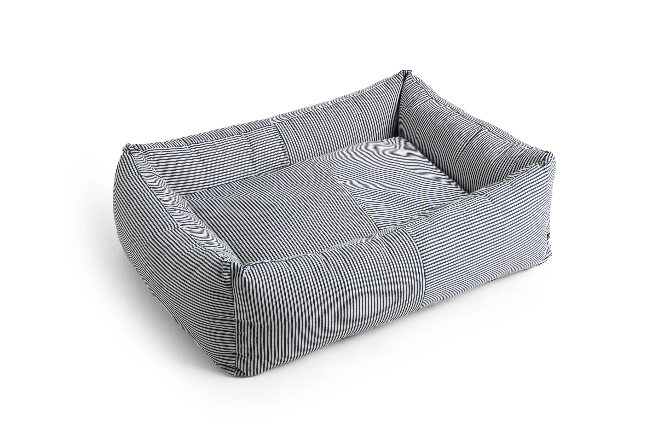 HAY - Hundekurv Zip Large - H30 x B75 x L96 cm - Blå & Hvite Striper - Gratis frakt v:1488863