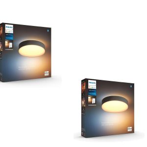 Philips Hue – 2x Enrave Taklampe – Pakke – Gratis frakt v:9631396 Philips Hue – 2x Enrave Taklampe – Pakke – Gratis frakt v:9631396