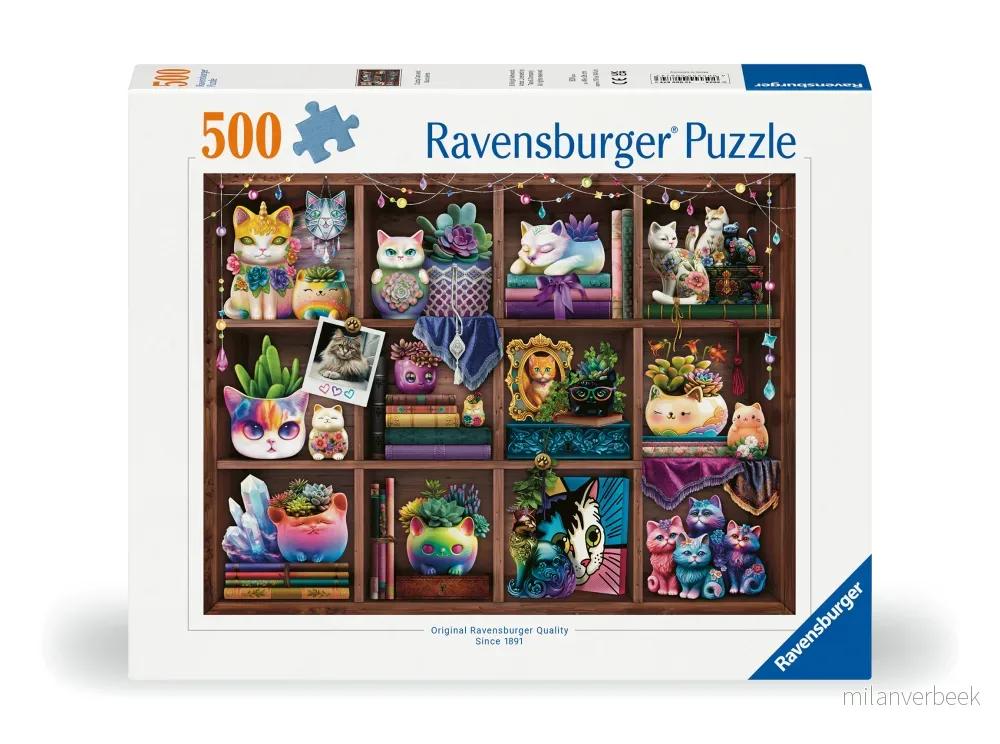 Ravensburger - Puzzle Cubby Cats and Succulents 500p (12000874) v:5896028