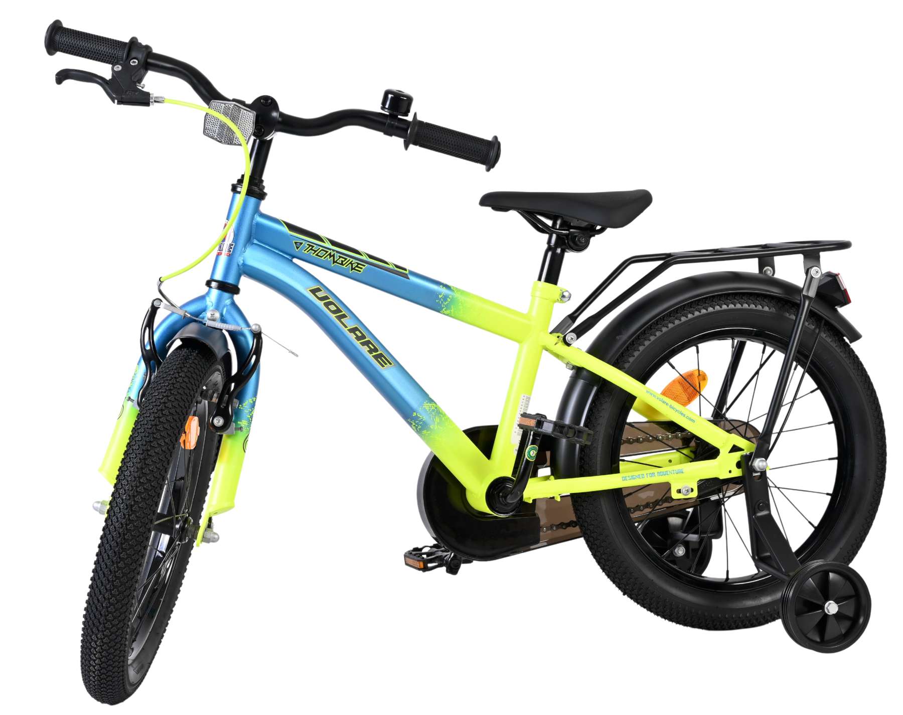 Volare - Children's Bicycle 16" - Thombike Blue Yellow (61657) - Gratis frakt v:7329812