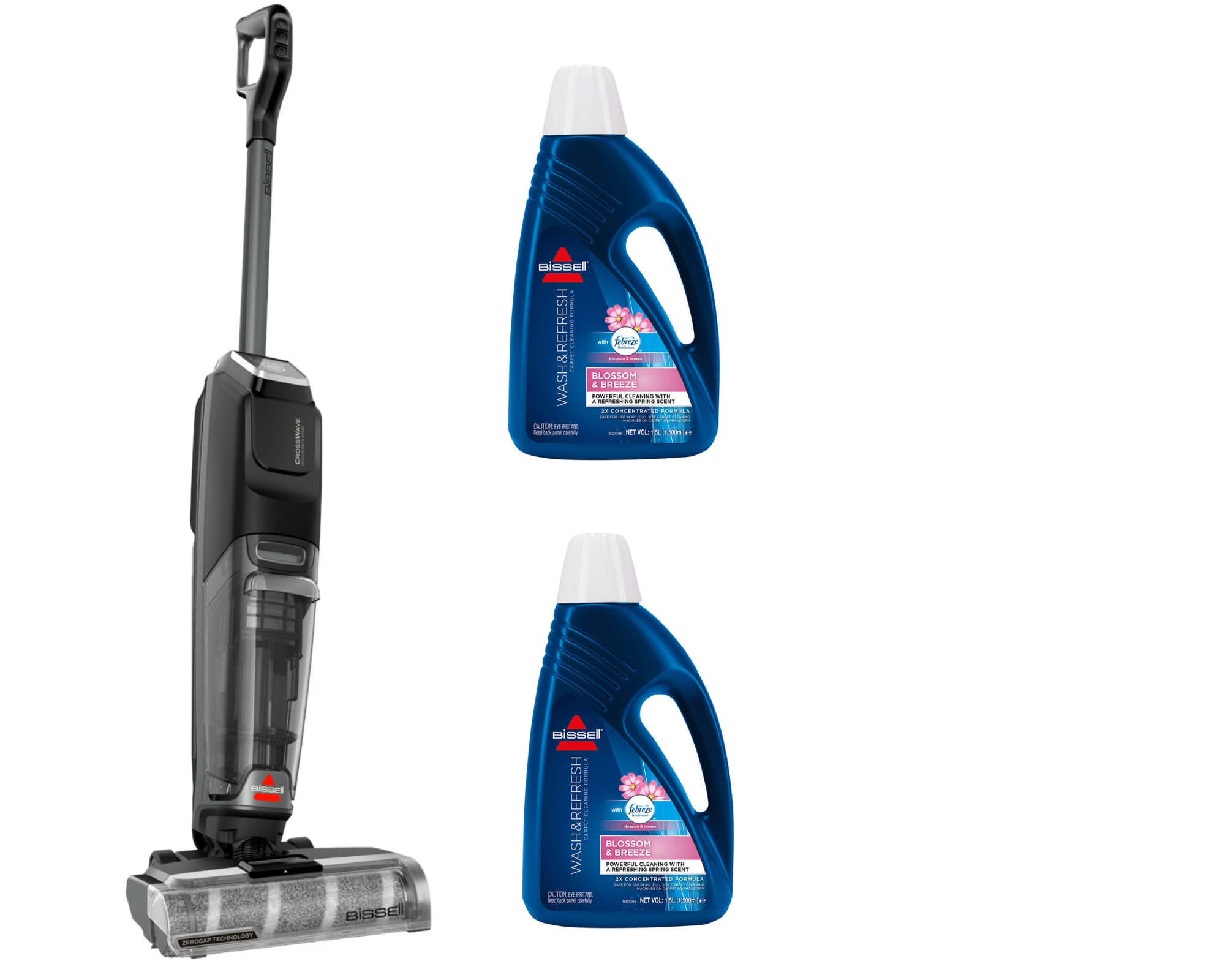 Bissell - CrossWave OmniForce Edge & 2xWash & Refresh Febreze - 1.5L - Bundle - Gratis frakt v:6095347