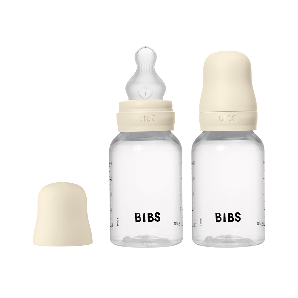 BIBS – Baby Bottle Round Silicone 2 Pack – Ivory – 150 ml v:1801381